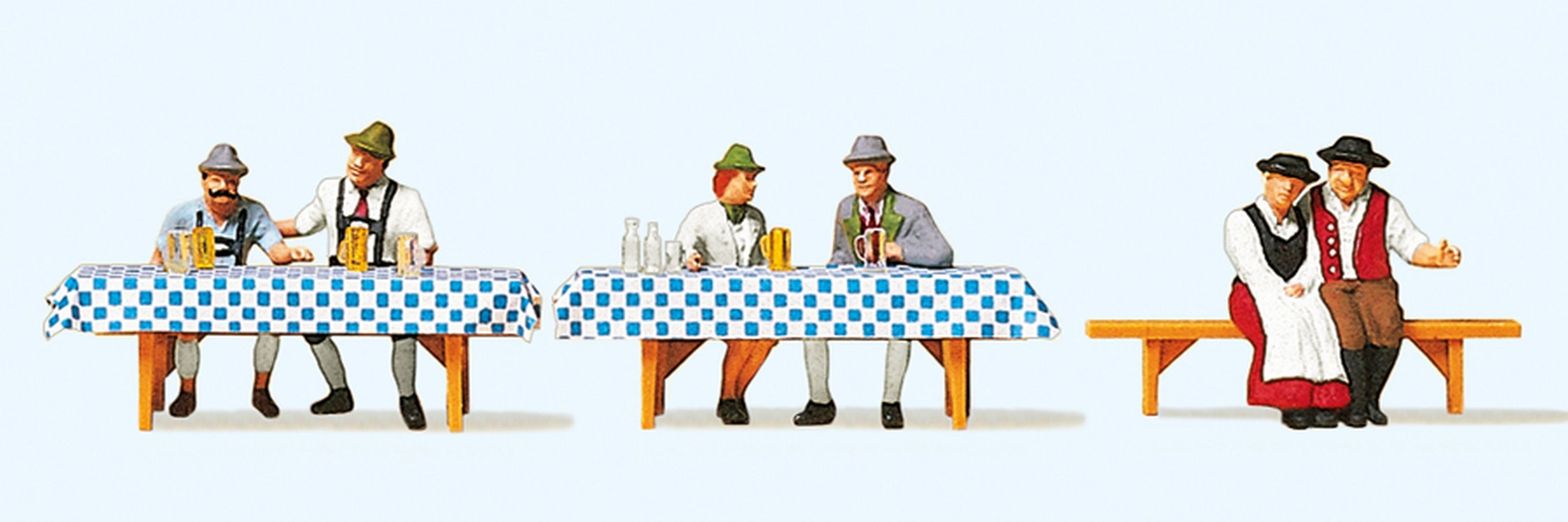 Preiser Sammelfigur Auf dem Oktoberfest (2) PRE10449, Made in Europe