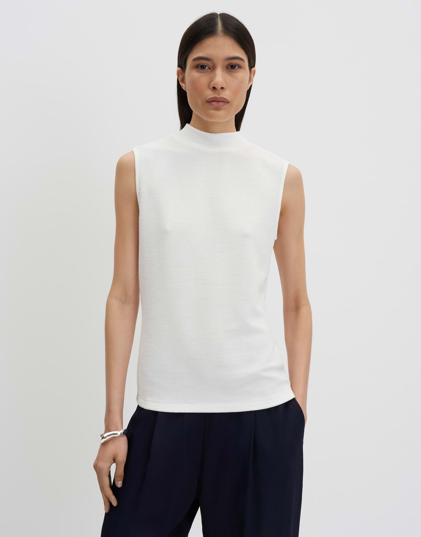 Shirttop Kerike aus Viskosemix mit feiner Rippstruktur