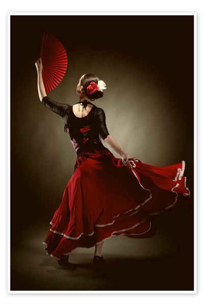 Posterlounge Poster Editors Choice, Flamenco-Tänzerin, Fotografie