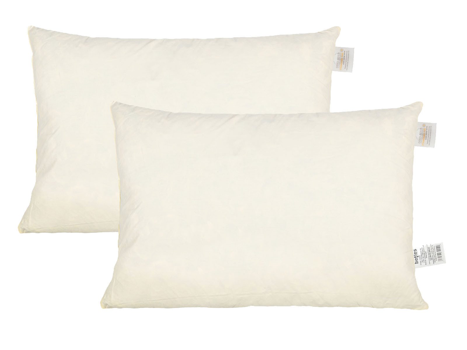 beties Federkissen Publik 2er Set, Füllung: 100% Federn, Bezug: Baumwolle, günstig online kaufen