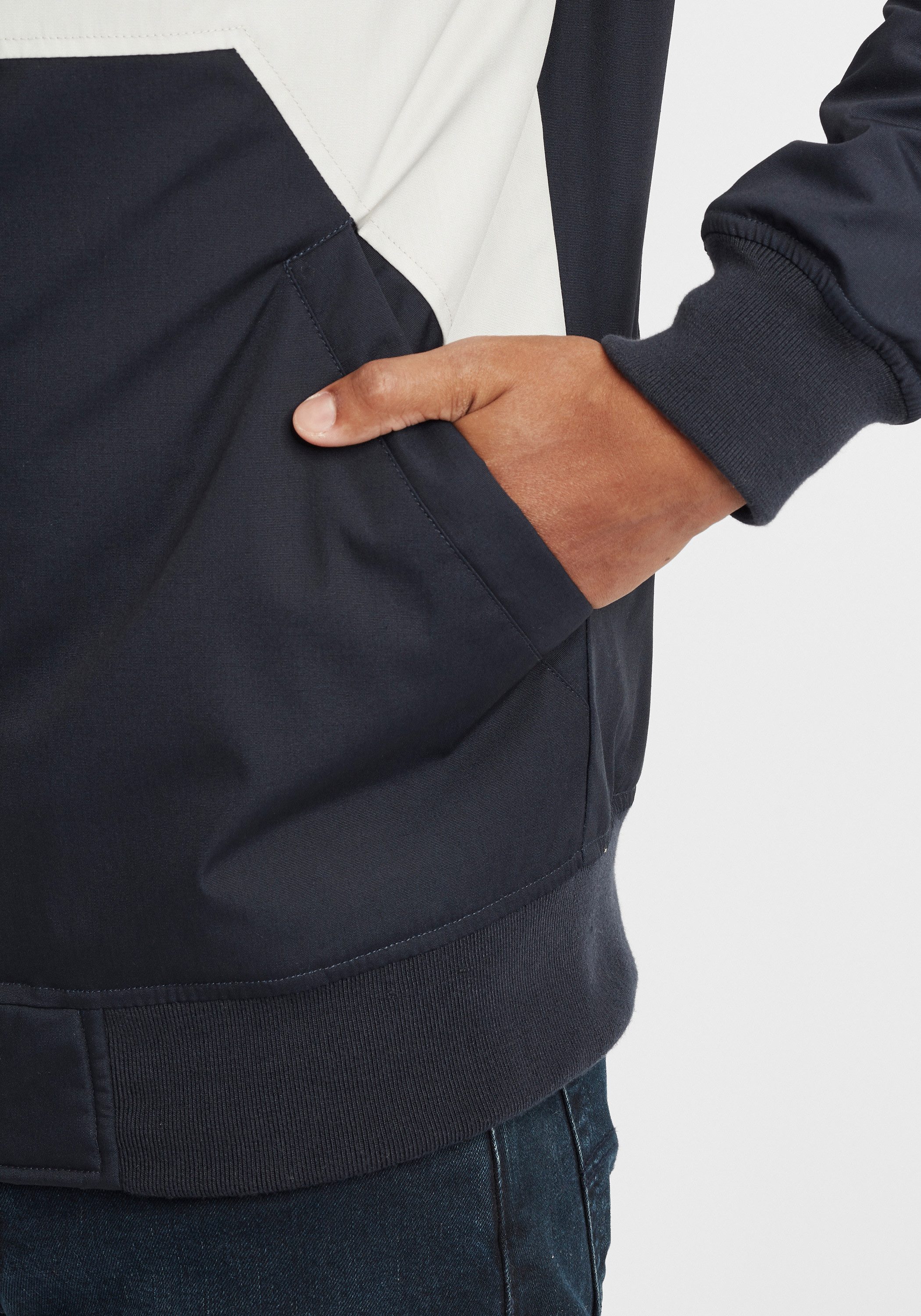 !Solid Bomberjacke SDThello Übergangsjacke mit Kapuze in Colorblock-Optik