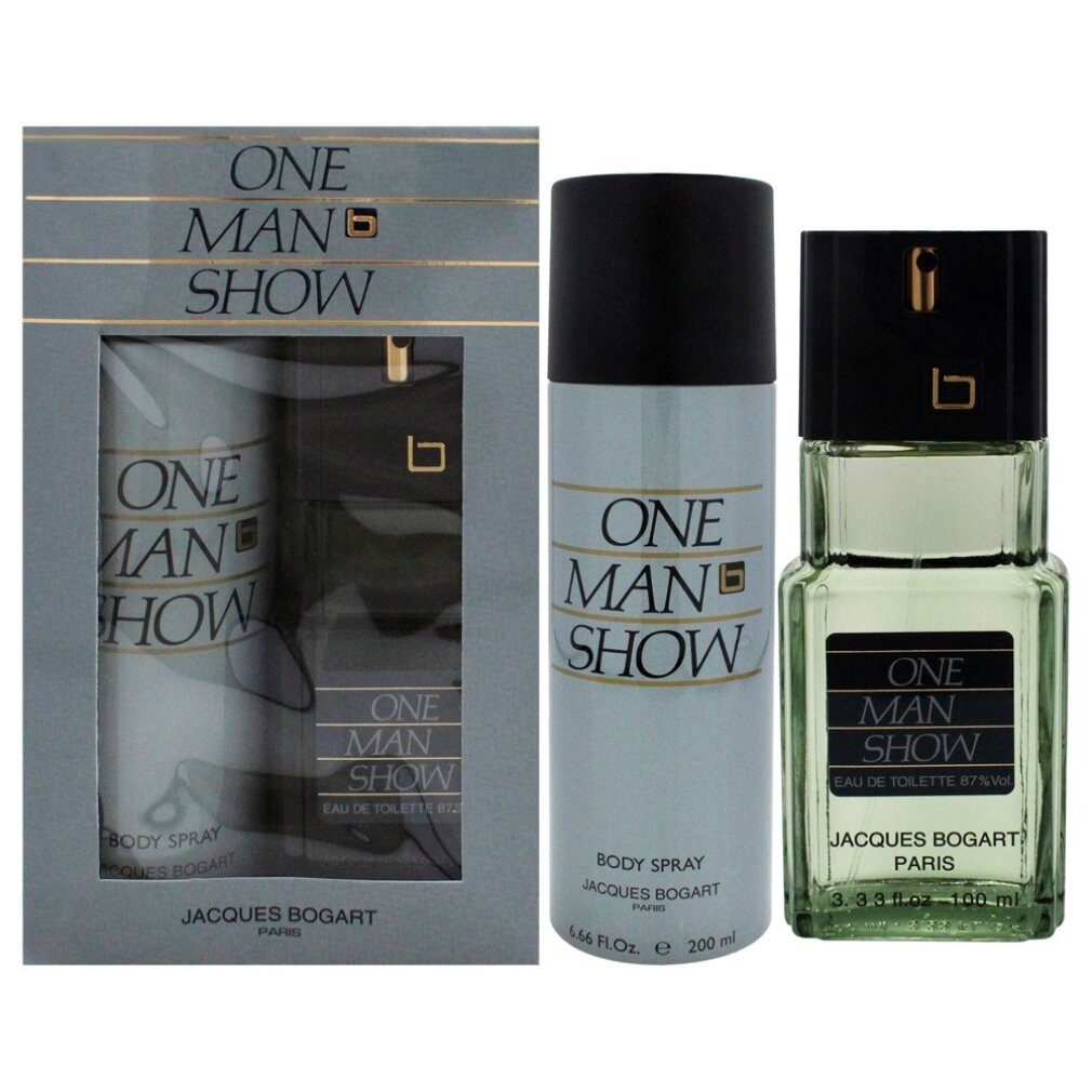 Jacques Bogart Eau de Toilette One Man Show Gift Set 100ml EDT + 200ml Body Spray