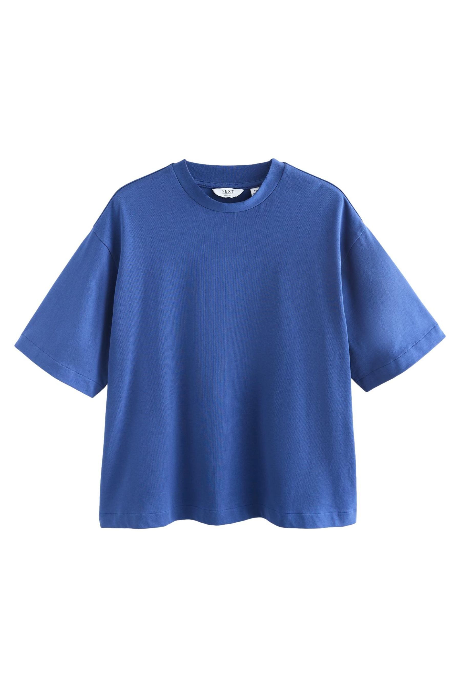 Next T-Shirt Kastiges T-Shirt aus schwerem Stoff (1-tlg)