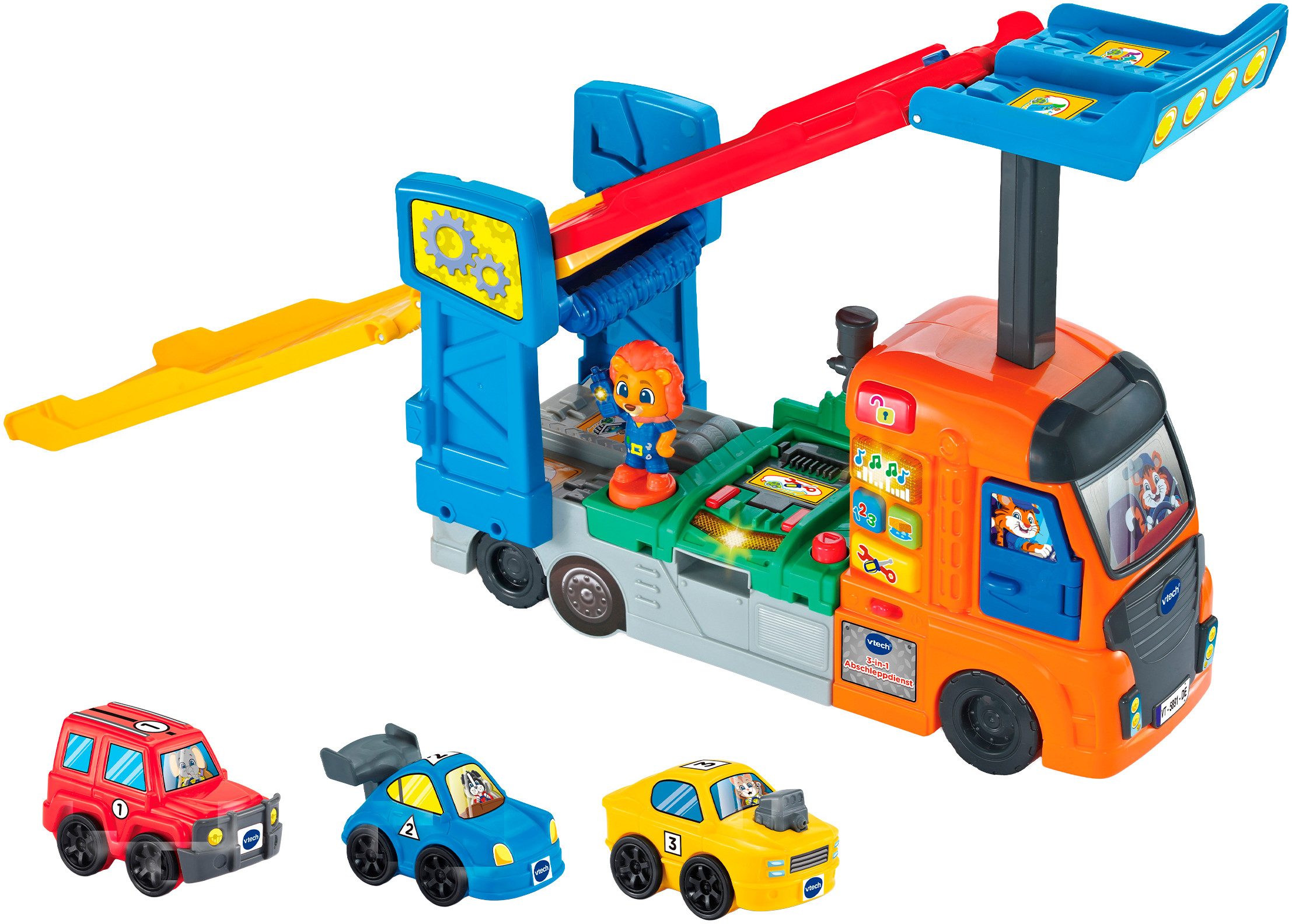 Vtech® Spielzeug-Abschlepper Tut Tut Baby Flitzer, 3-in-1 Abschleppdienst
