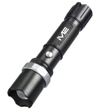 M2-Tec LED Taschenlampe 007 (Inhalt, 1-St., 1 Taschenlampe inkl. 2 Akkus), 2x Akku, Aluminiumgehäuse, Wasserfest