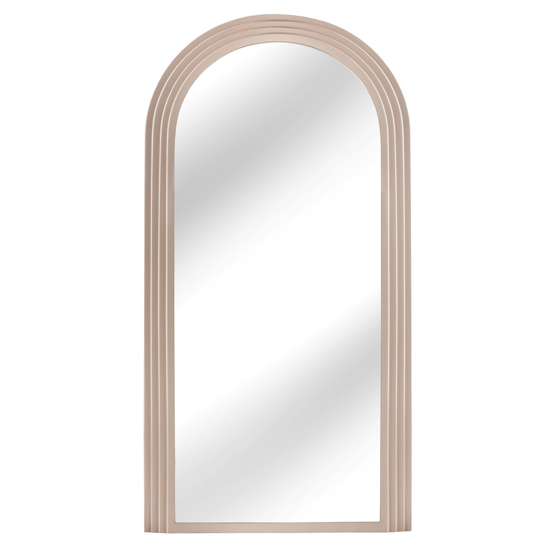 riess-ambiente Зеркало ART DECO 160cm greige (Einzelartikel, 1-St), Flur · Kunststoff · Rahmen · Rundbogen · Ganzkörper · Groß · Modern