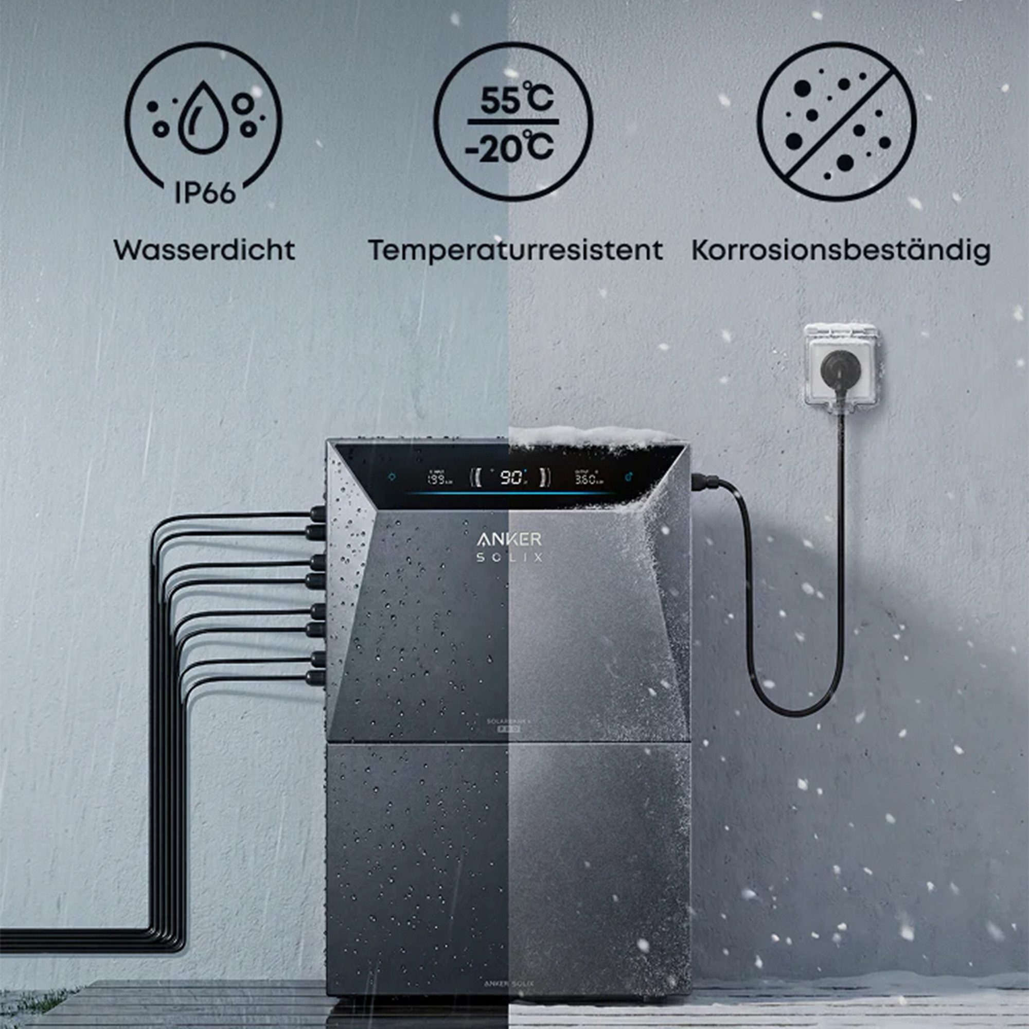 Anker Balkonkraftwerk Anker SOLIX BP5000 Erweiterungsakku (5000Wh) für Solarbank 2/3/4 Pro