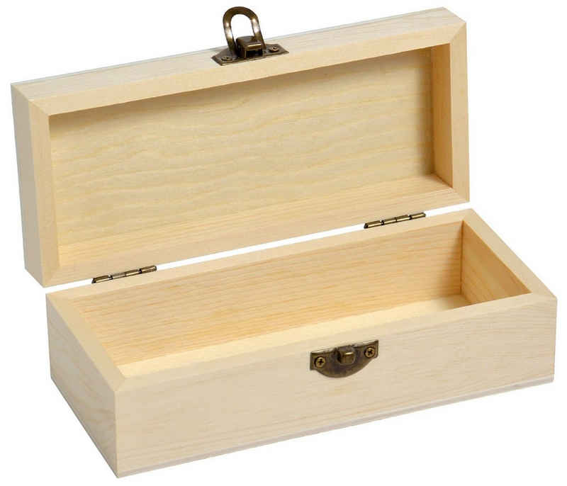 Alsino Kiste Sammler Geschenke Box Holz-Schatulle Truhe Schatzkiste Verkaufshilfe Tee-Box Holz-Kiste