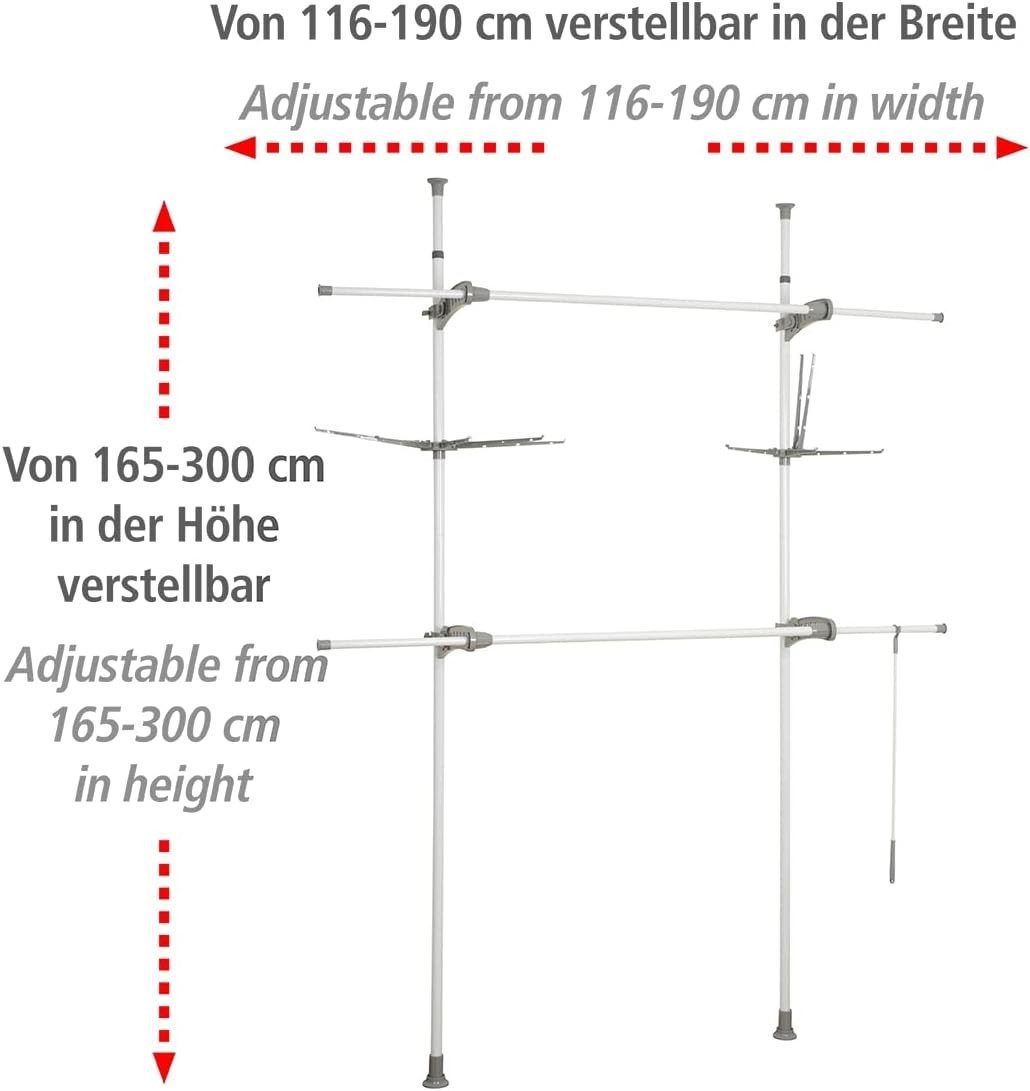 Haushalt International Kleiderständer Teleskop-System Herkules Flex günstig online kaufen