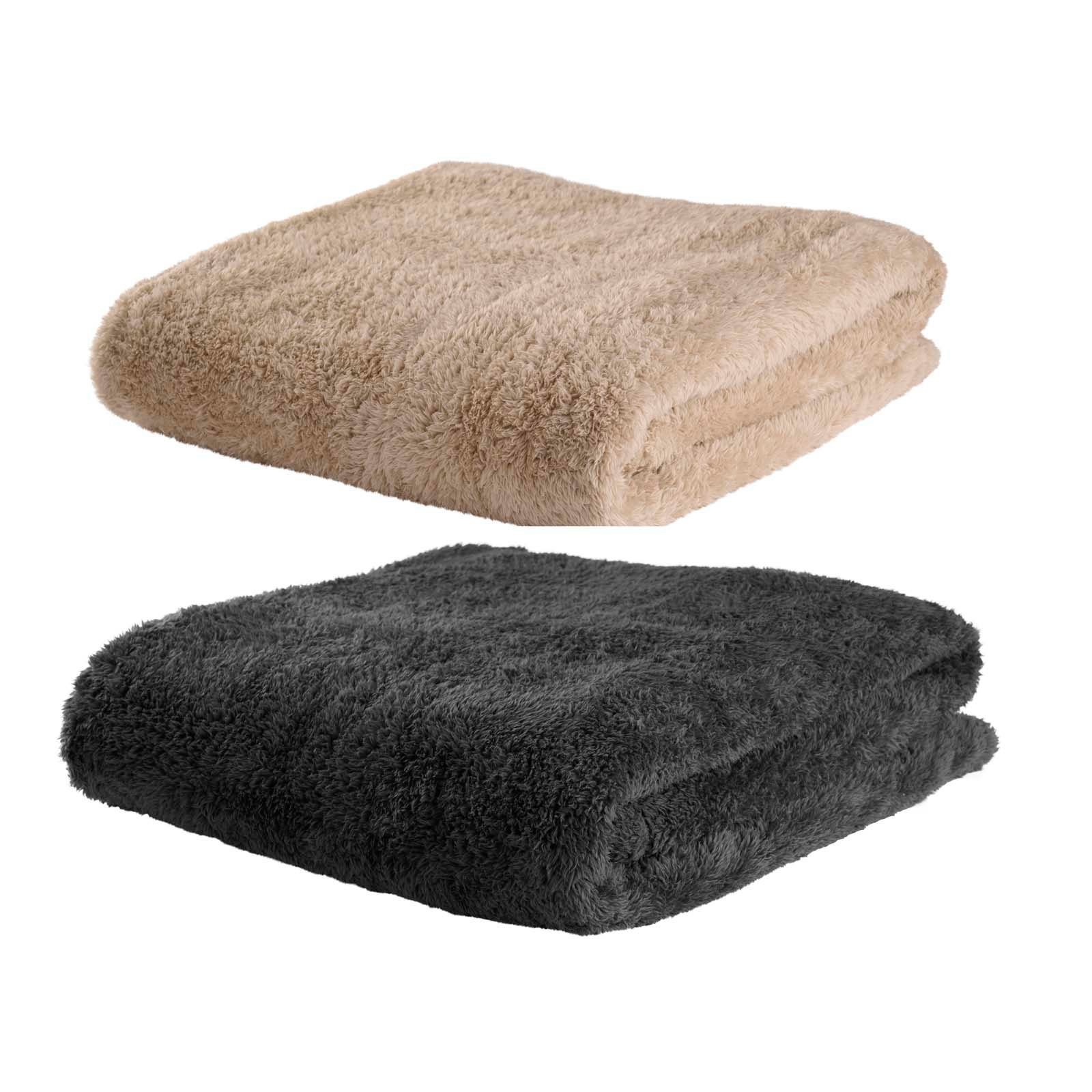 HAC24 Tagesdecke Fleece Kuscheldecke Mikrofaserdecke Fleecedecke günstig online kaufen