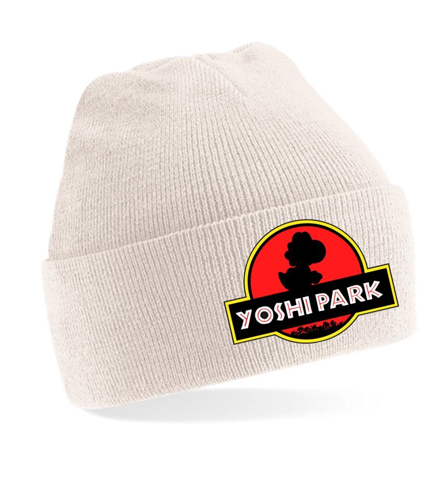 Blondie & Brownie Beanie Unisex Erwachsenen Mütze Super Yoshi Park Dino Mario Beige