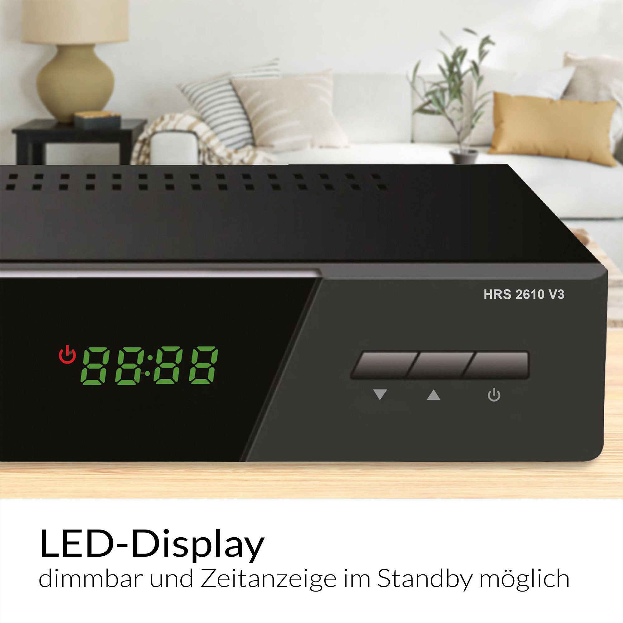 Xoro Digitaler DVB-S2-Receiver HRS2610, Einkabeltauglich, USB, LAN SAT-Receiver (HD‑Sat‑Receiver mit USB‑Mediaplayer, 1080p und Unicable‑Support)
