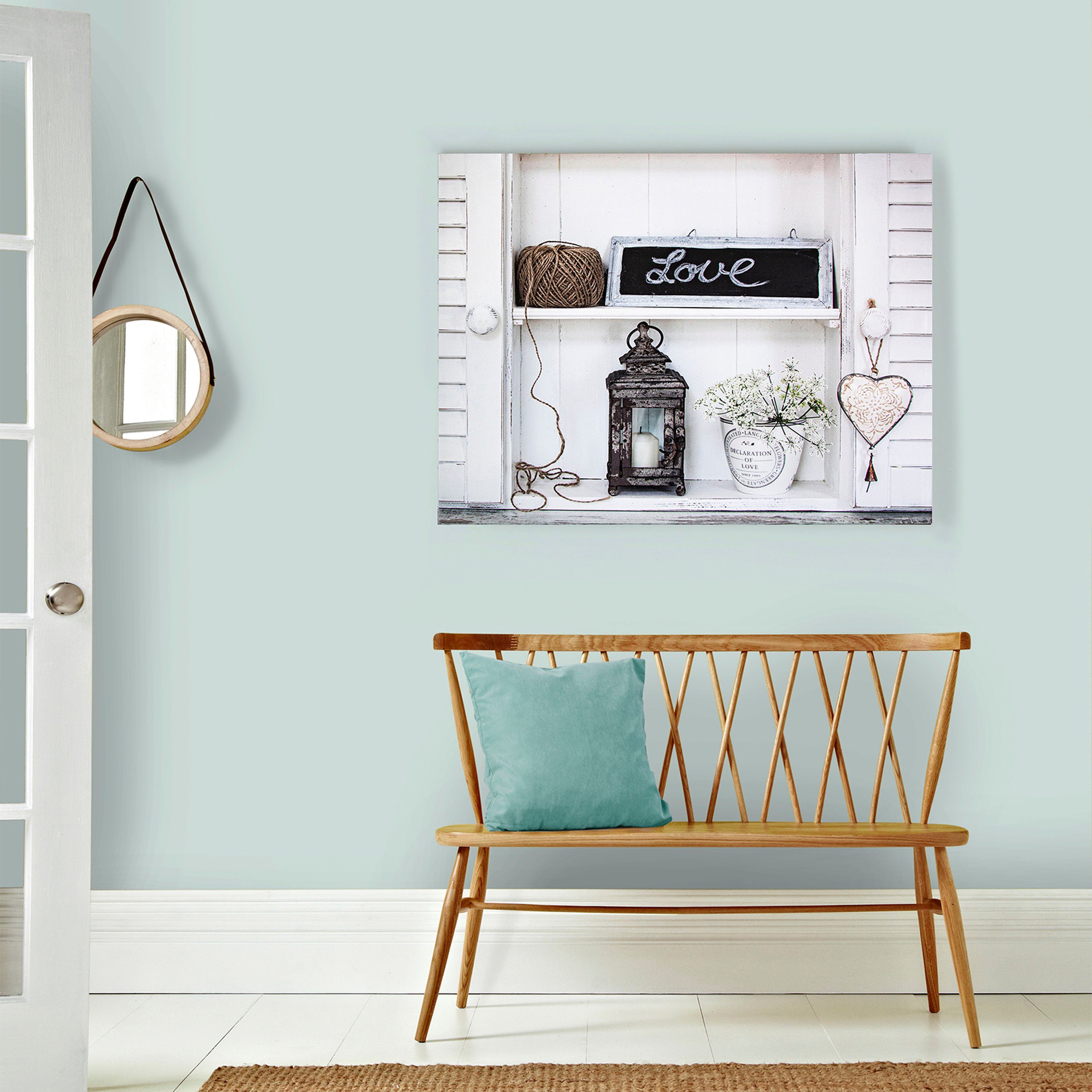 Art for the home Leinwandbild Stillleben Love