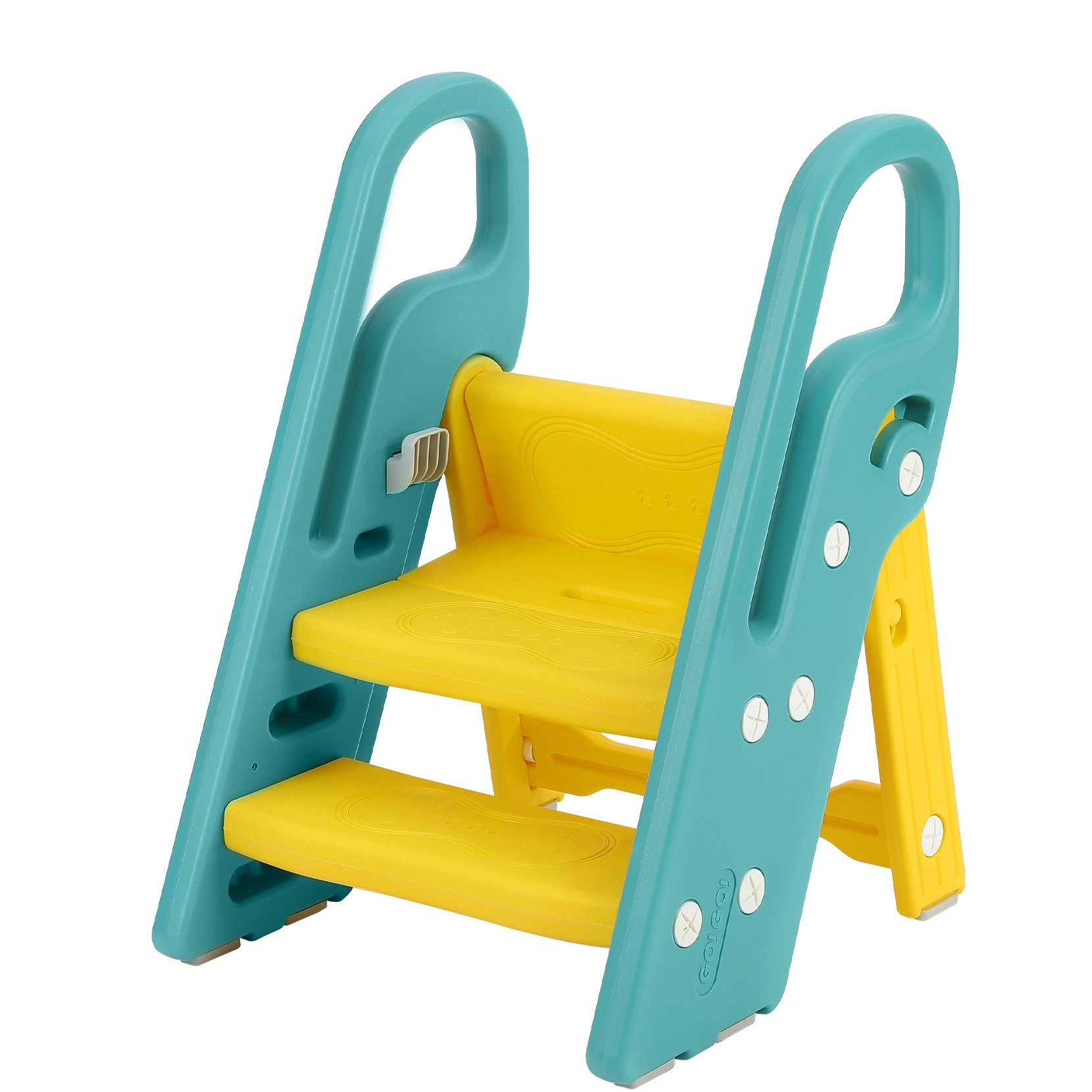 OUNUO Baby-Toilettensitz Baby-Toilettensitz klappbarer Hocker 3 Stufen, für Kinder ab 2 Jahren