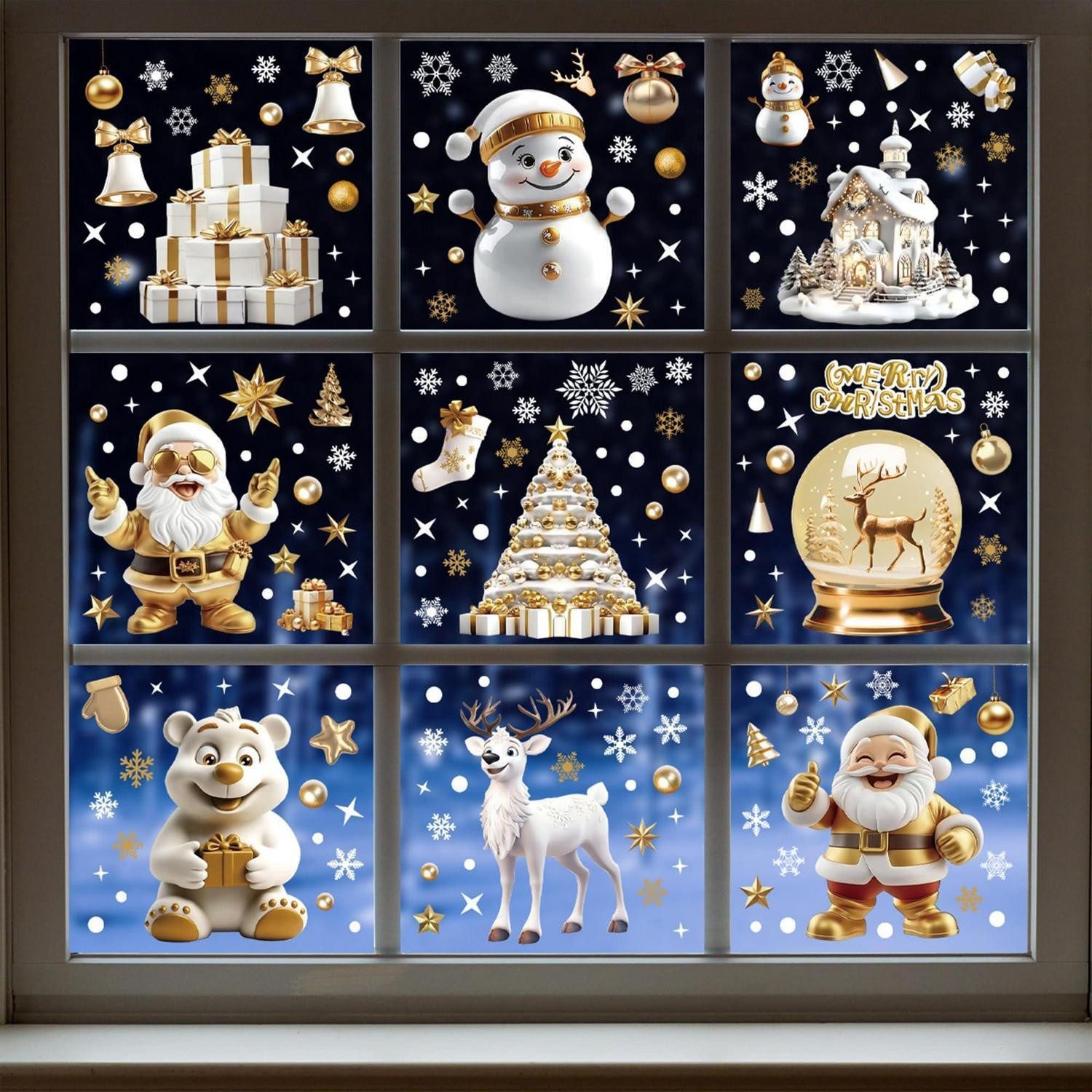 LuxusKollektion Fensterbild Weihnachten Aufkleber Fenster 198 Stk