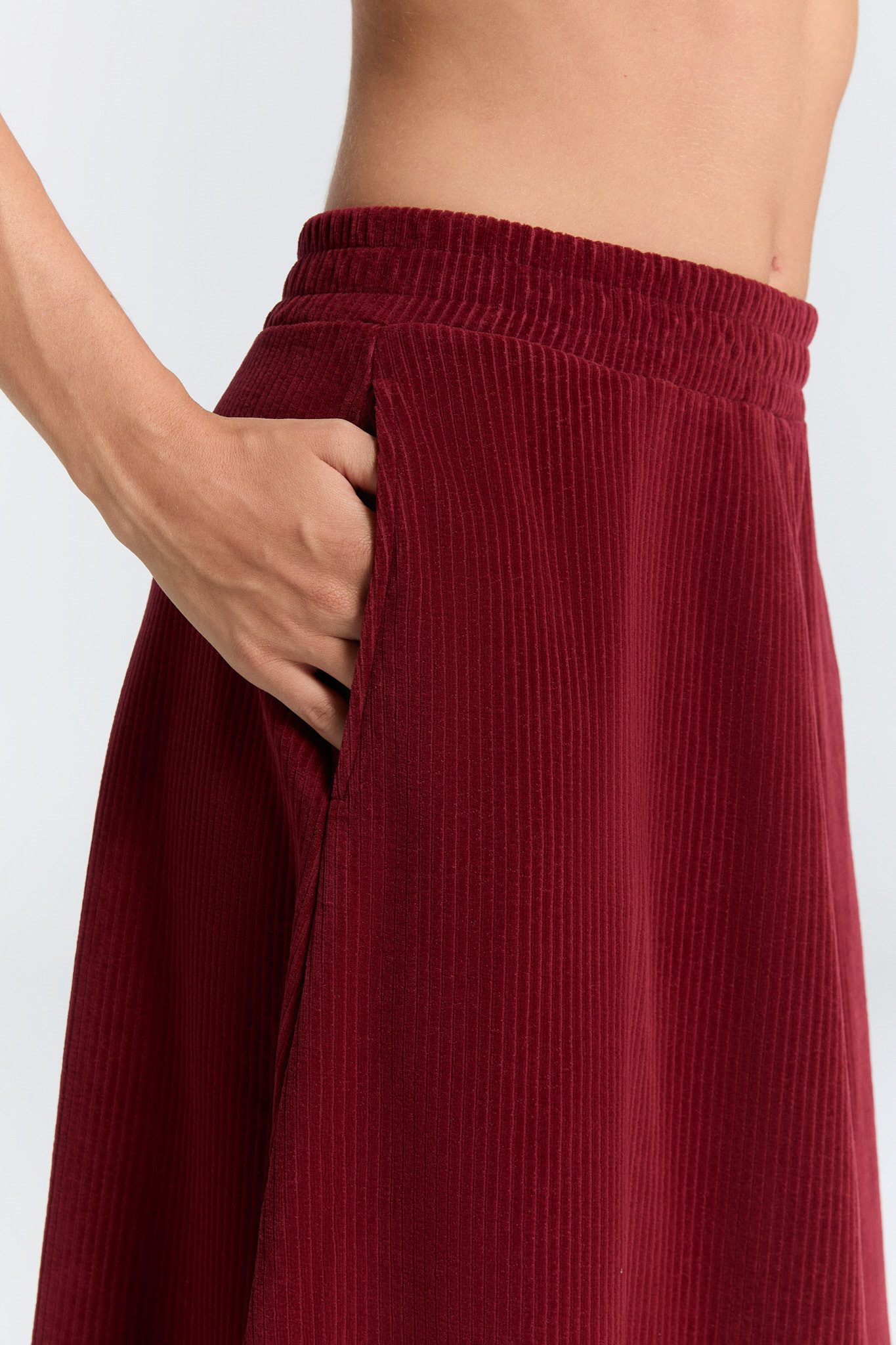 Leela COTTON Cordrock Damen Cord Rock – Bild 4 von 4
