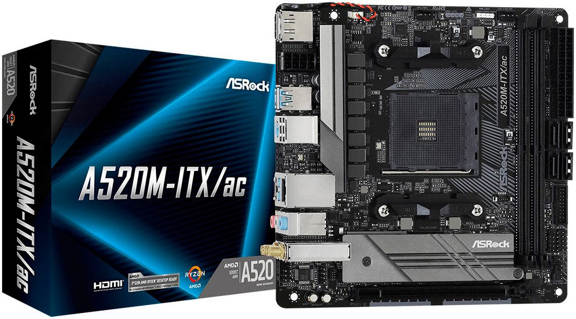 Asrock A520M-ITX/ac Mainboard