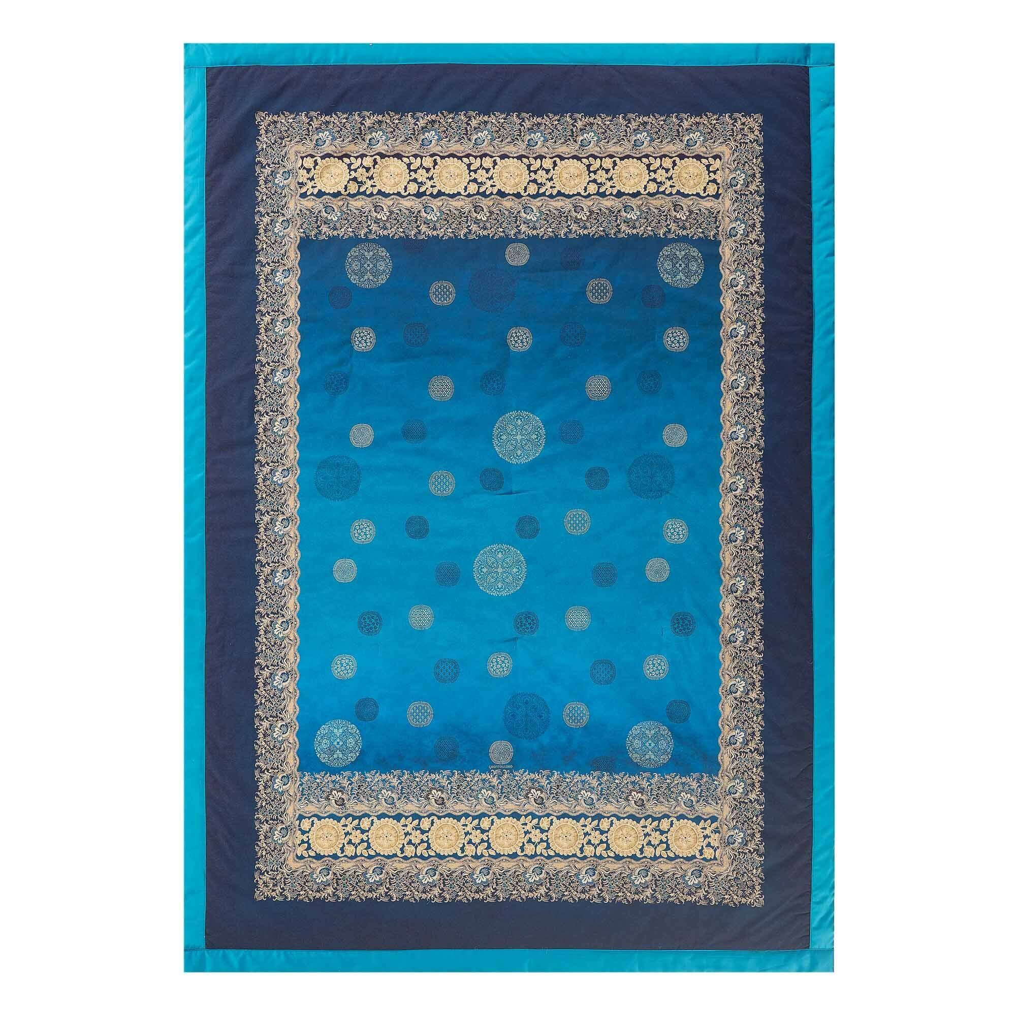 Plaid PALLAVICINO, Bassetti, aus Baumwolle mit floralem Muster