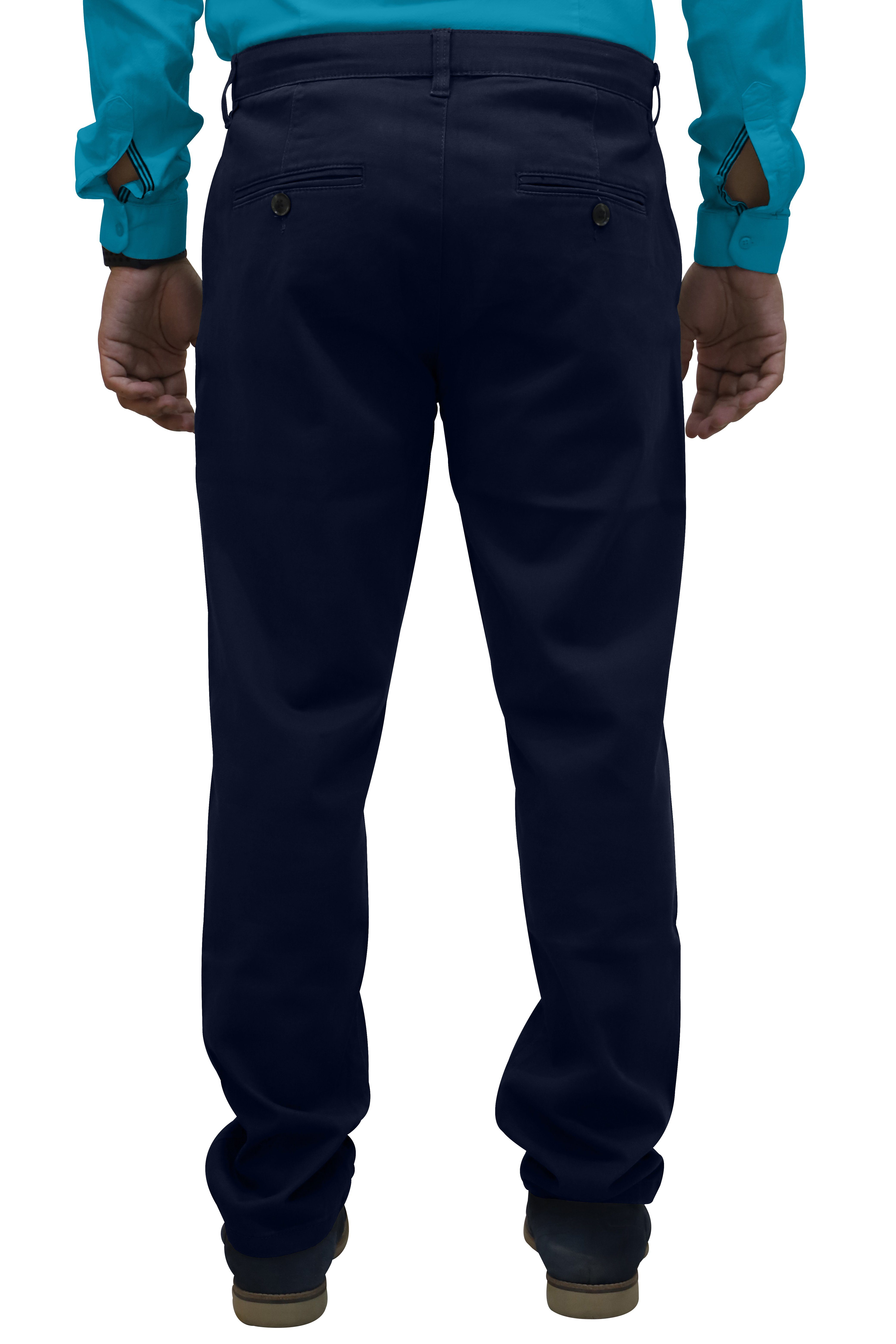 BlauerHafen Chinohose Herren Regular Fit Chino Casual Relaxed Stretch-Baumwollhose 30"-40"