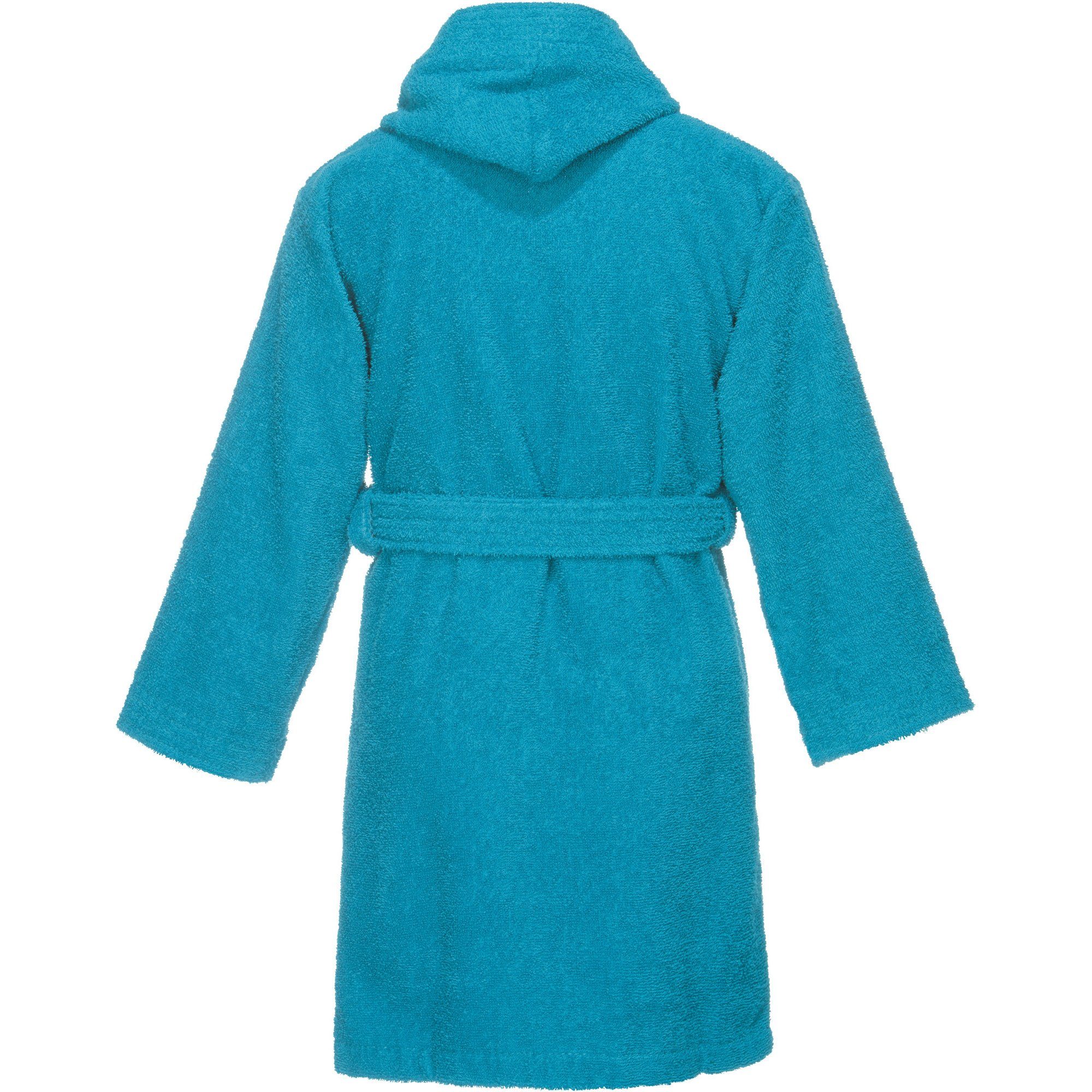 REDBEST Kinderbademantel Kinder-Bademantel "Chicago" mit Kapuze, Rückenlänge: 63 cm, Frottier, mit Kapuze/mit Aufsatztasche:, default, Walk-Frottier Uni – Bild 2 von 5