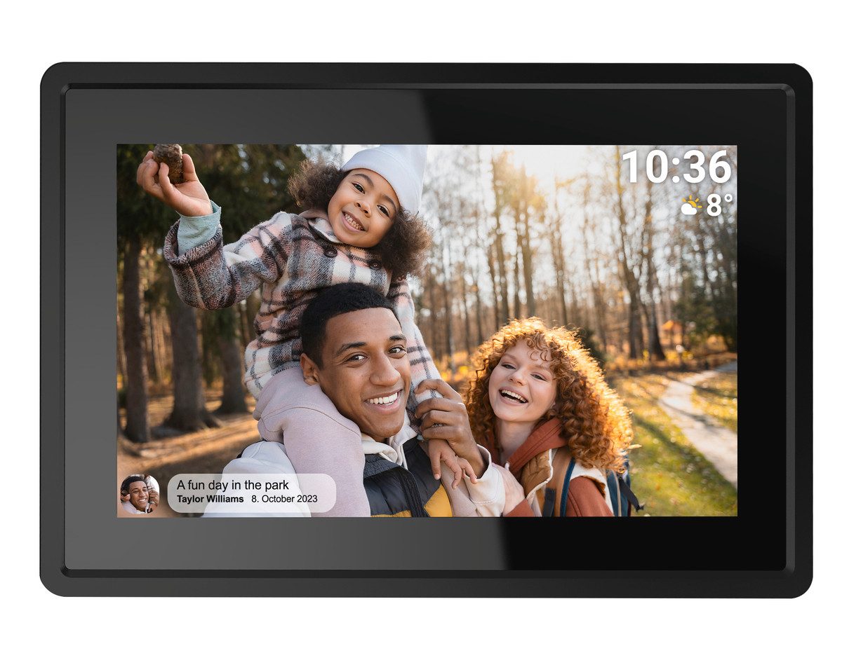Denver Denver FRAMEO PFF-725 Digitaler Bilderrahmen (17,8 cm/7 ", 1024 x 600 Pixel, 8 GB, WLAN)