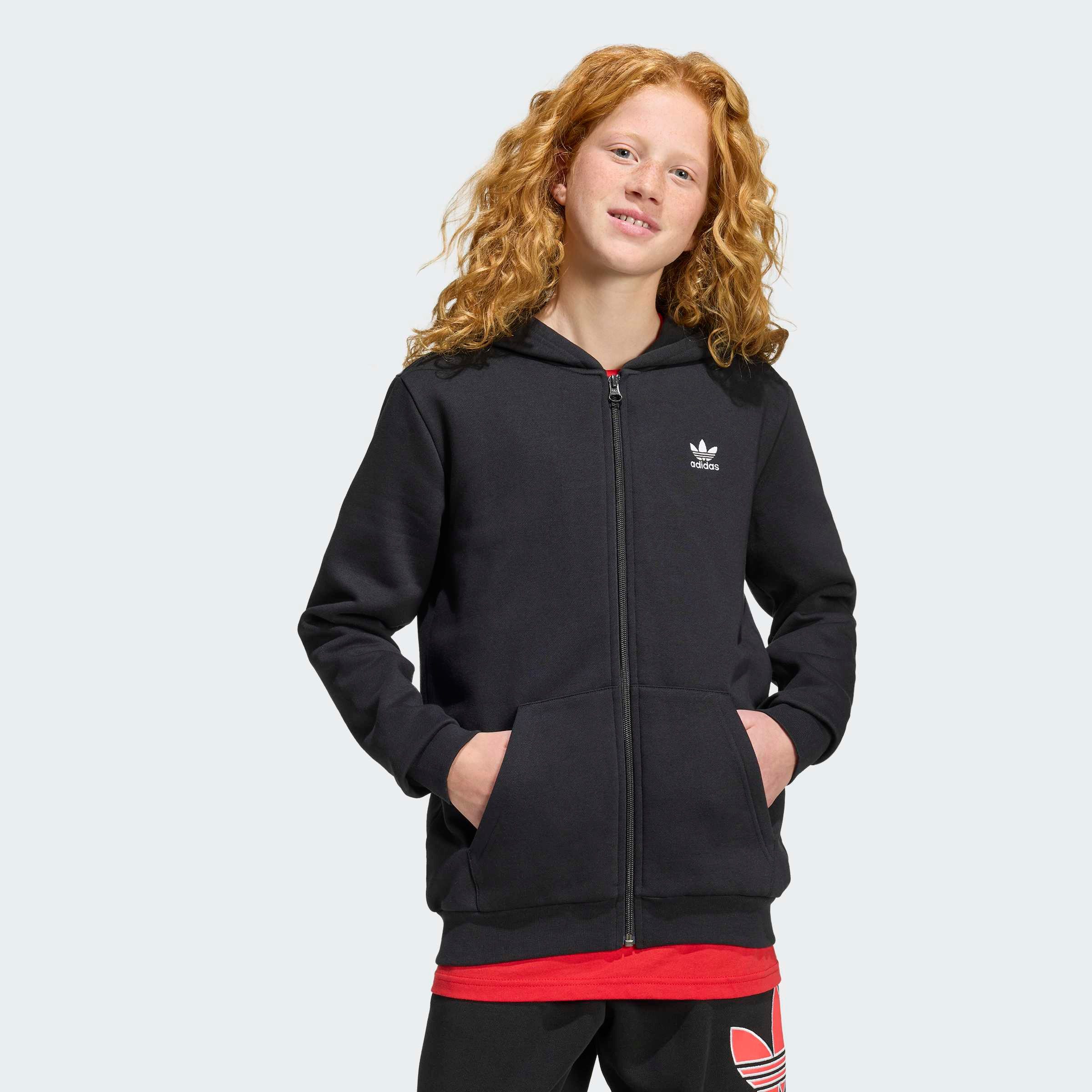 adidas Originals Kapuzensweatshirt LOOSE FULL ZIP AUS FLEECE