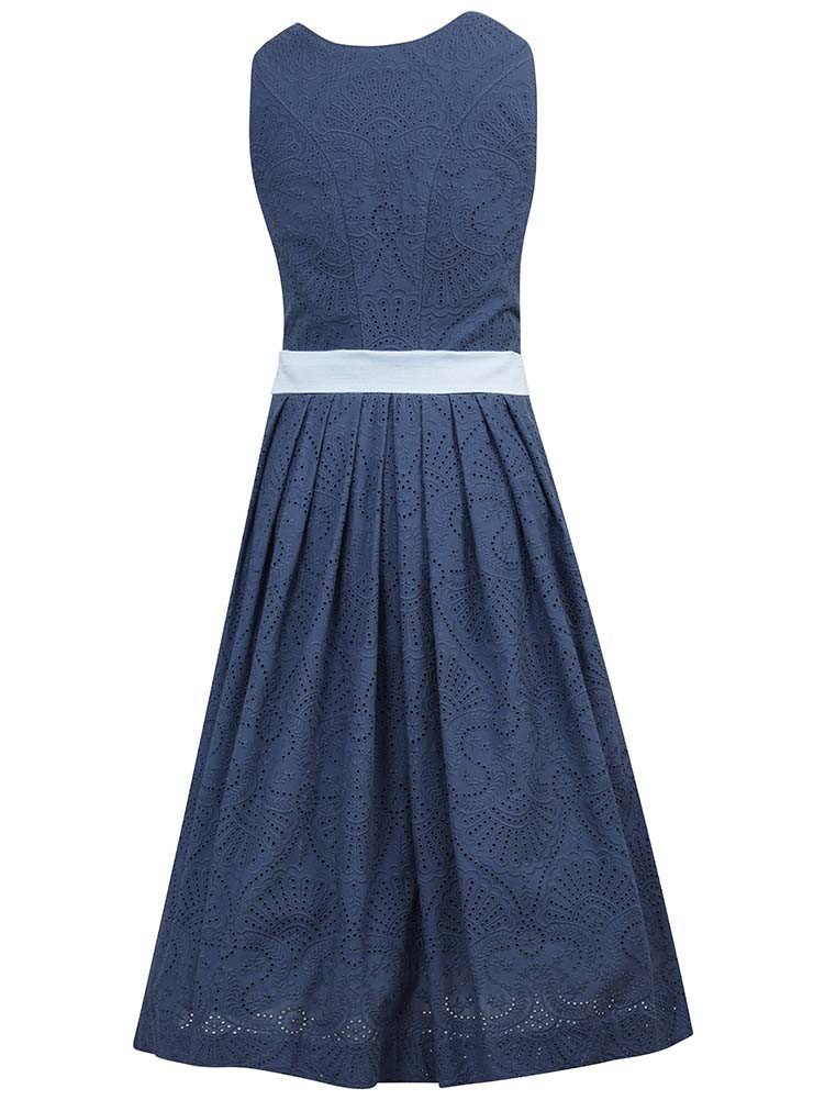 MarJo Dirndl Dirndl Geiersberg 70cm Länge vintage eisblau – Bild 2 von 2