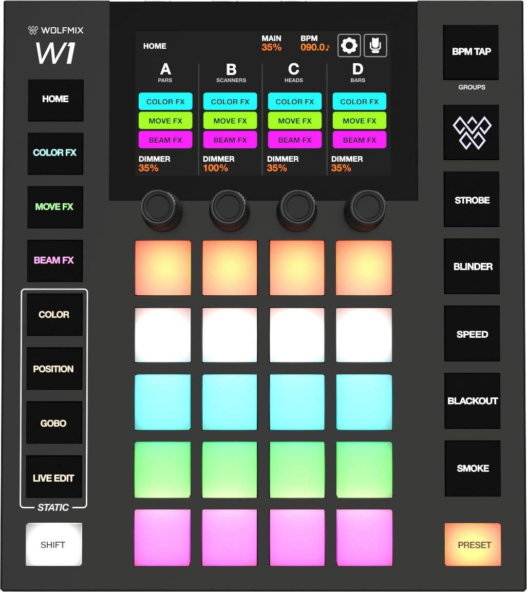 Mischpult Wolfmix W1 Mk2 DMX Controller