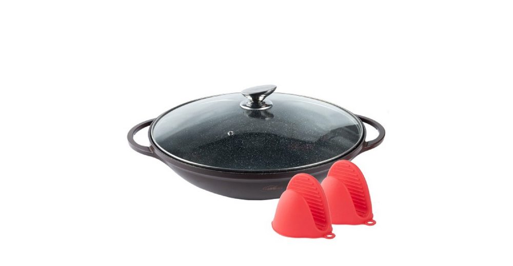 Platinum Cookware Wok »WOK Wokpfanne Woktopf Silikongriffe Induktion