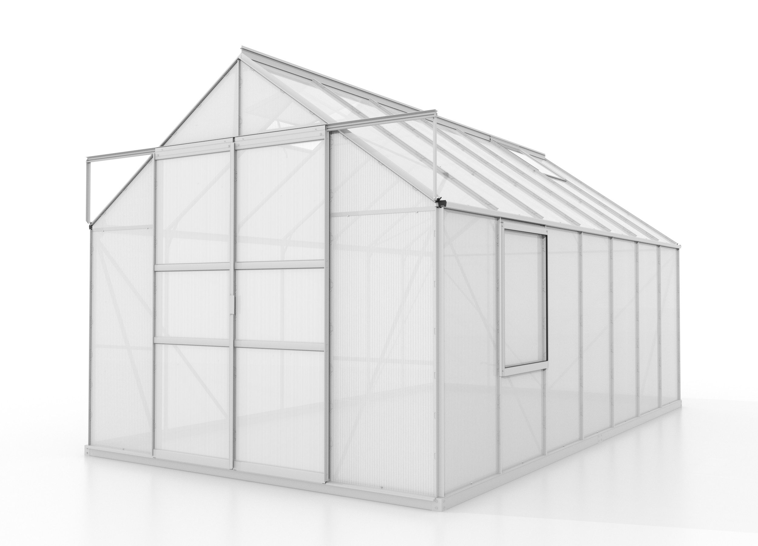 Thumbnail - Vitavia Gewächshaus Meridian 2 11500 HKP 4 mm 2 Dachfenster 1 Seitenfenster