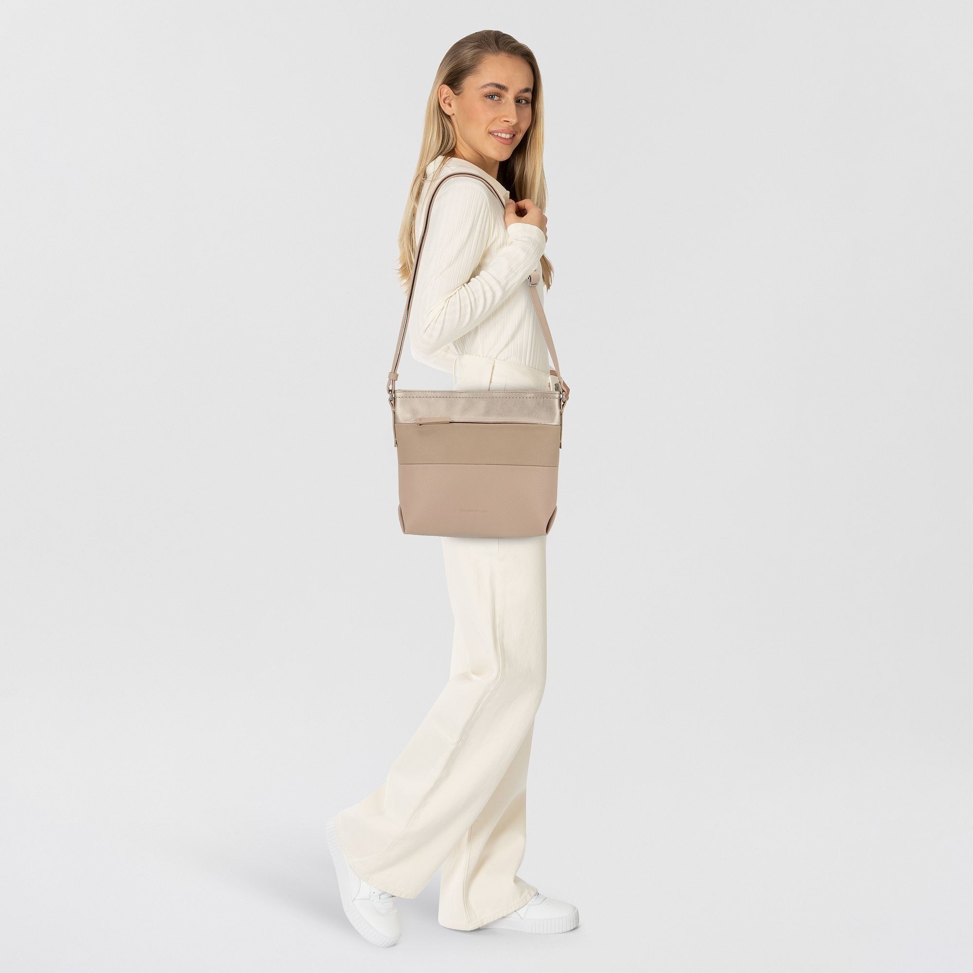 TOM TAILOR Umhängetasche Nicolina, Polyurethan