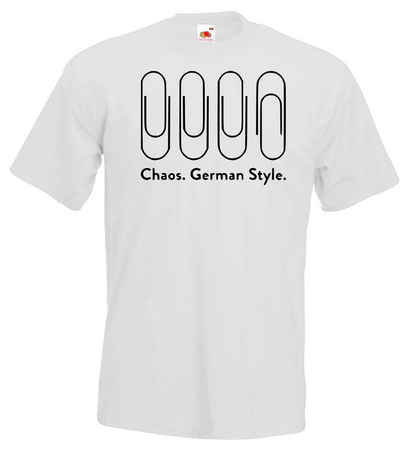 Youth Designz T-Shirt Chaos German Style Herren T-Shirt mit lustigen Frontprint