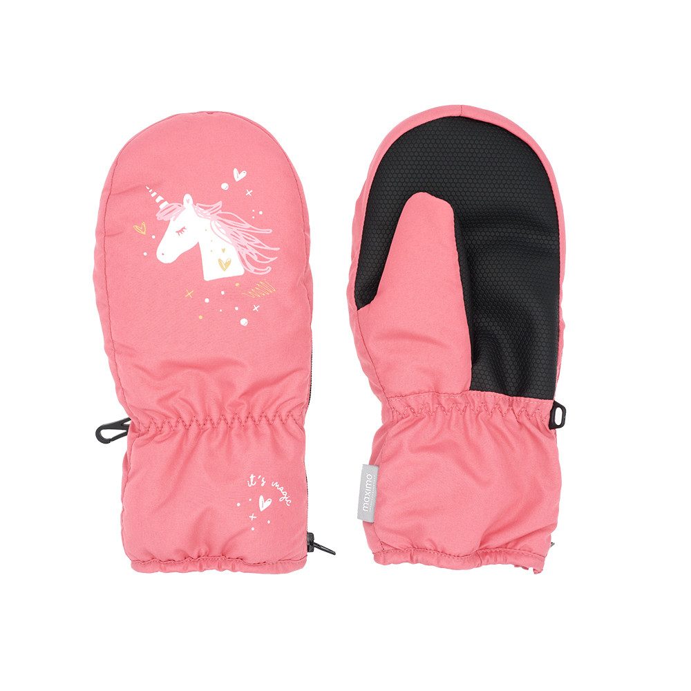 MAXIMO Варежки MINI GIRL-Thermofausthandschuh Daumen, "Einhorn", glow in the dark (2-St)