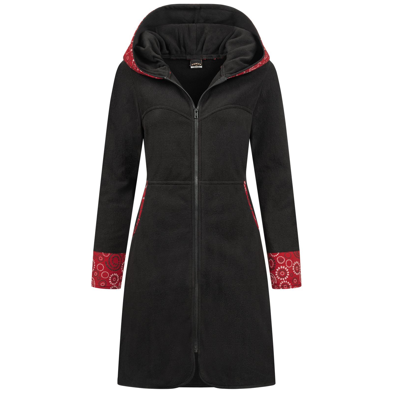 KUNST UND MAGIE Fleecejacke Kunst und Magie Damenmantel aus Fleece Fleecejacke