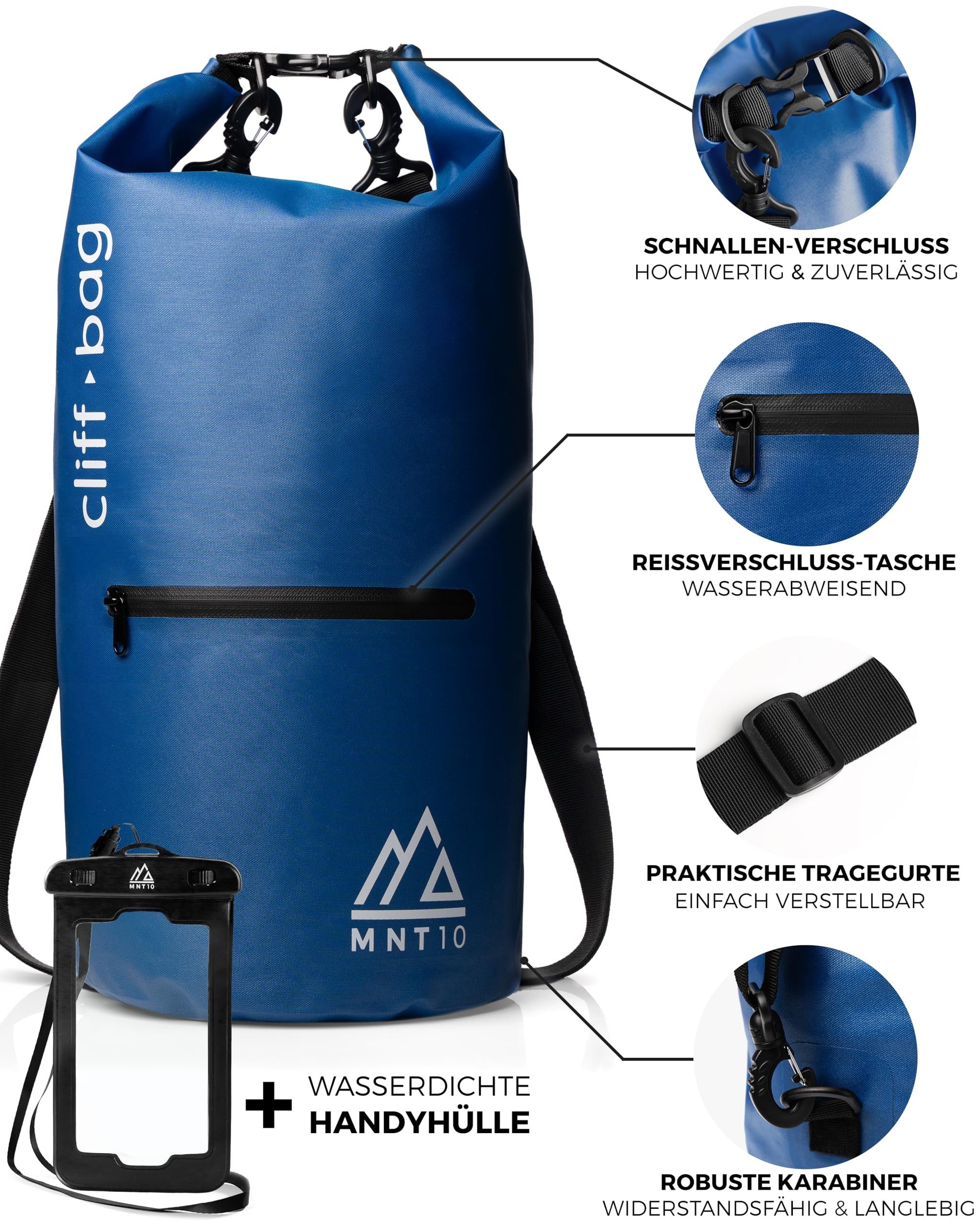 MNT10 Ocean 20L, in 30L, Dry 40L Blue Drybag Drybag MNT10 “Cliff-Bag” Bag Rucksack I