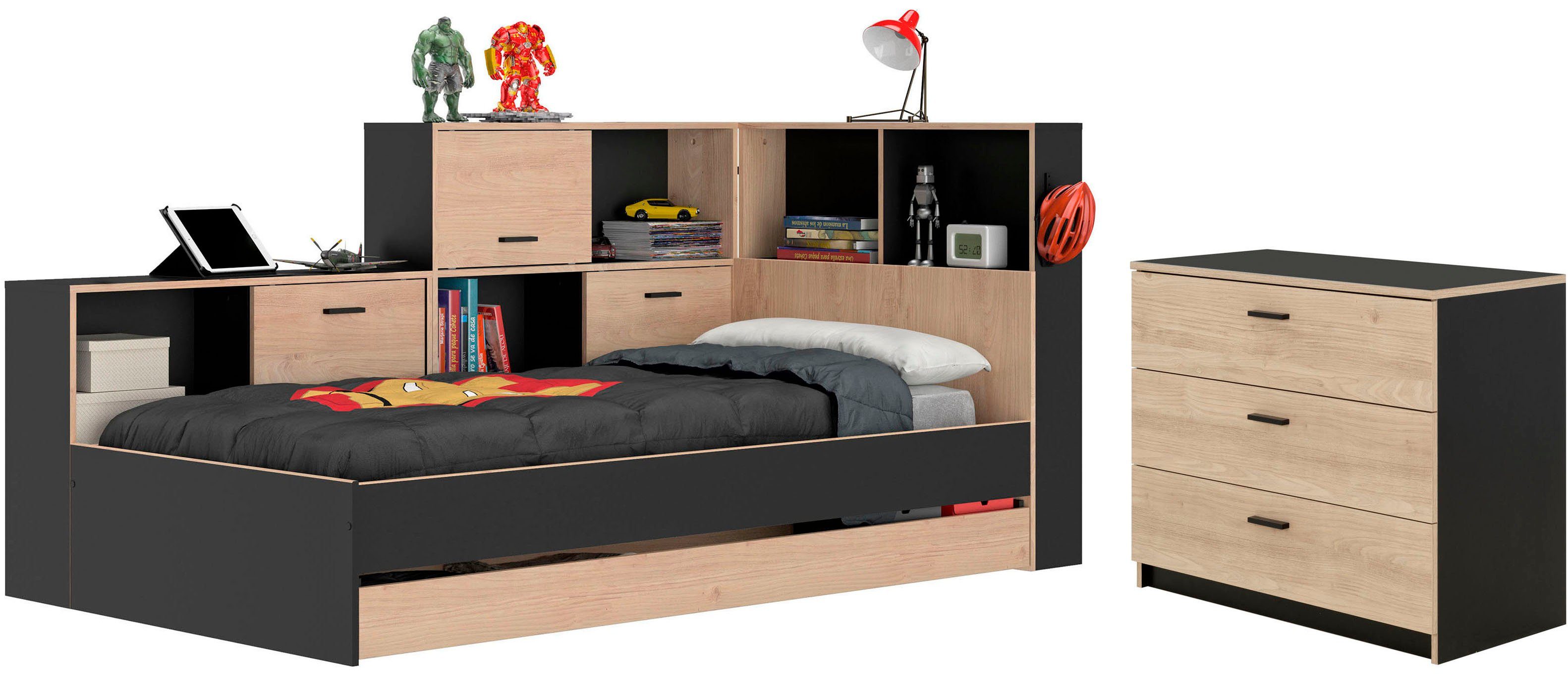 Gami Jugendzimmer-Set Erwan, (2-tlg), Ideal für Kinder- und Jugendzimmer