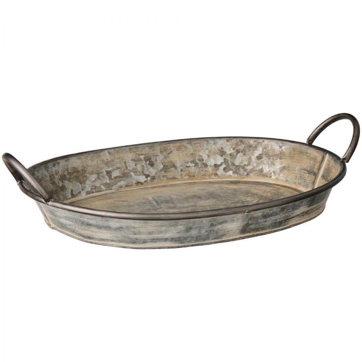 Ib Laursen Dekofigur Ib Laursen Tablett Urban Garden Oval mit Henkeln (44,5x30x9cm)