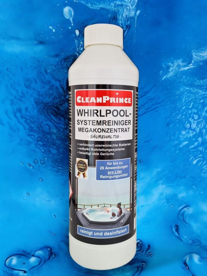 Thumbnail - CleanPrince Whirlpoolreiniger 3 x 500 ml Systemreiniger Hygienemittel (Reinigungsmittel & Desinfektionsmittel)