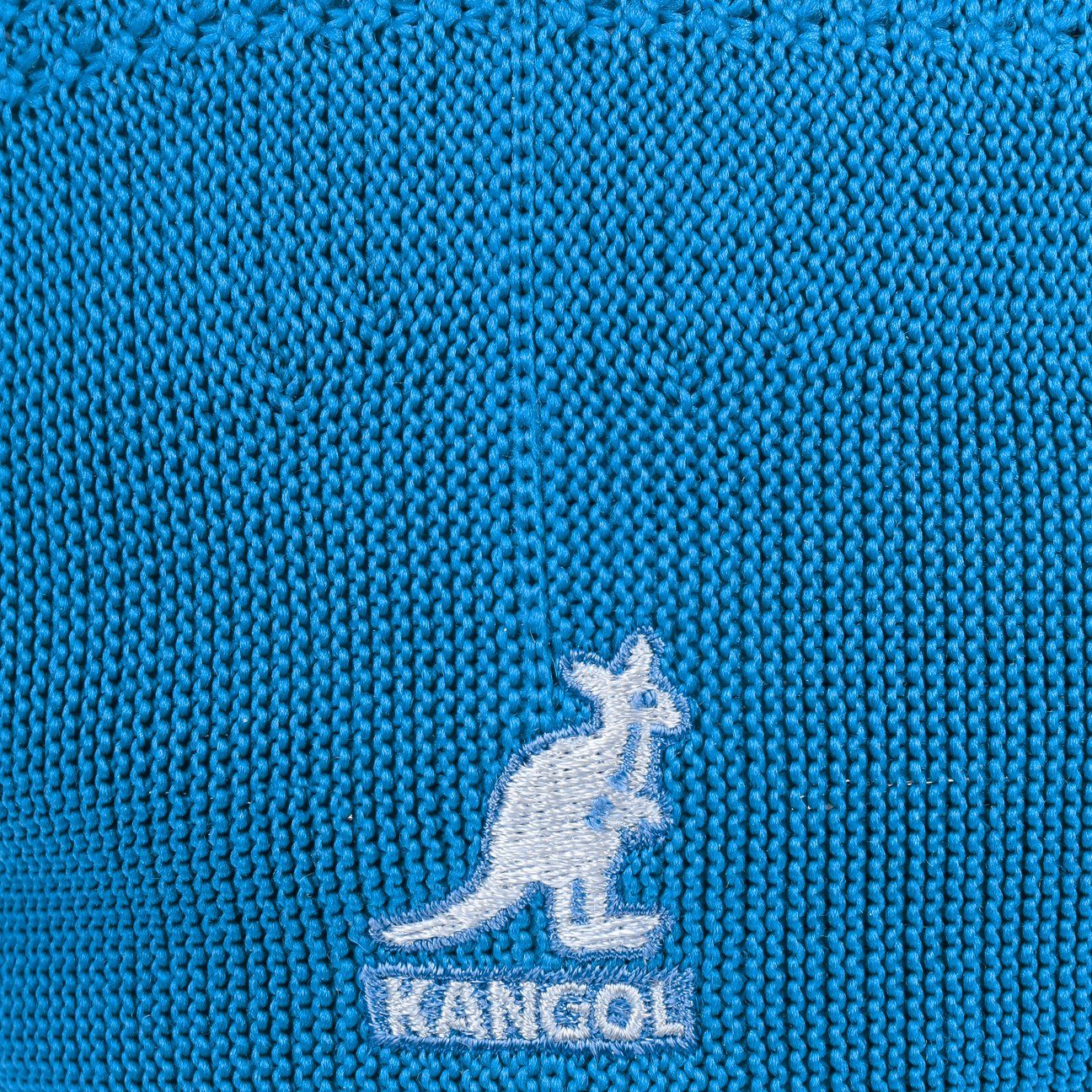 Kangol Flat Cap (1-St) Schiebermütze saphirblau Schirm mit