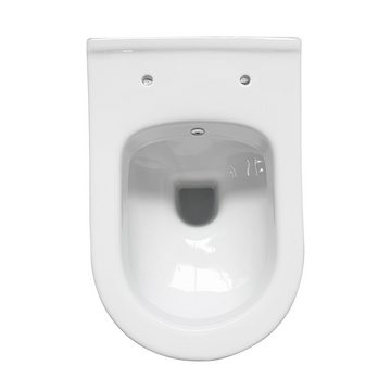 Aloni Tiefspül-WC AL5508, wandhängend, Abgang waagerecht, Aloni Hänge Wand Dusch-WC Taharet WC Bidet-WC Bidet Toilette