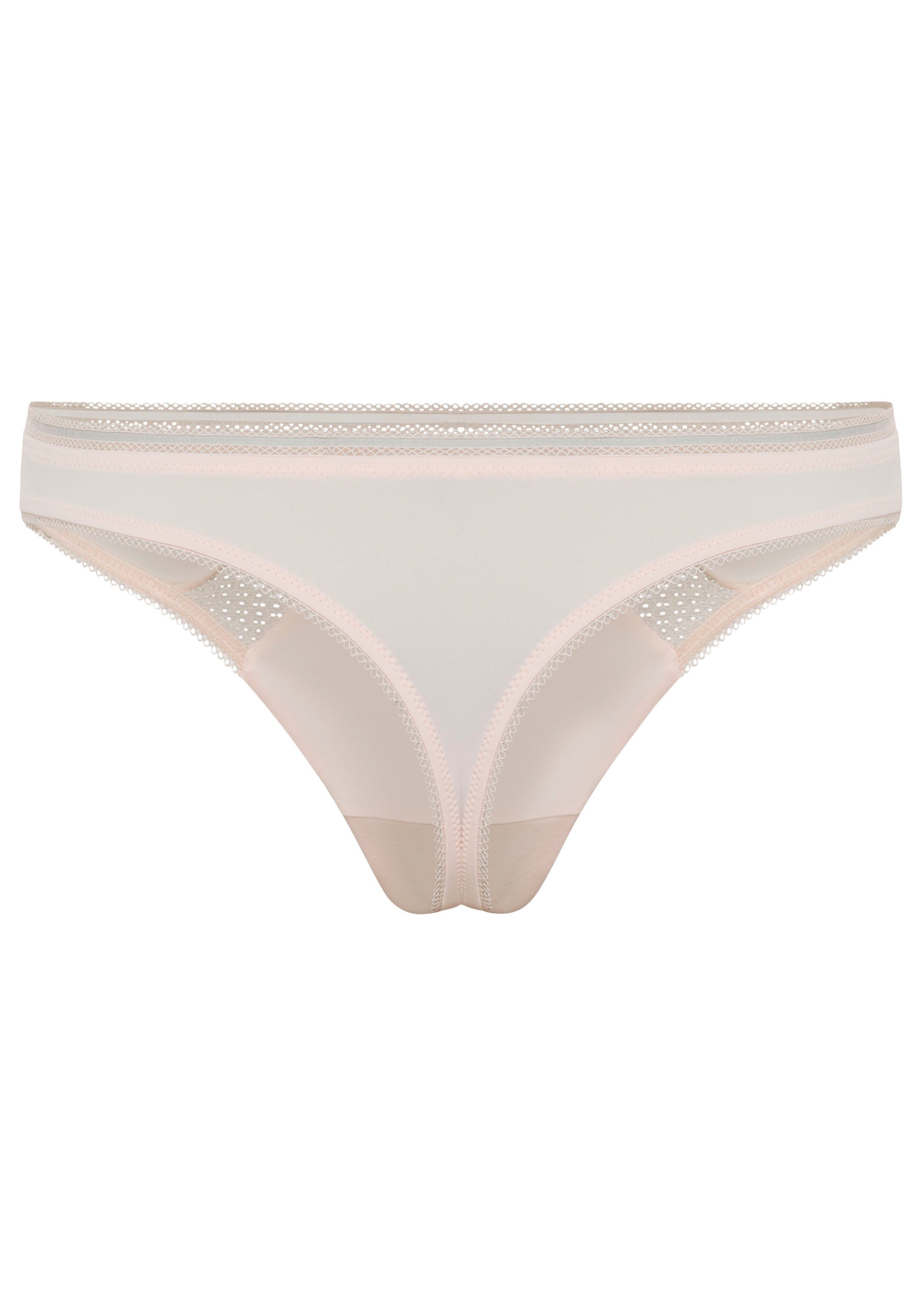 BOSS String Pure körpernahe Form, mit Spitzeneinsatz