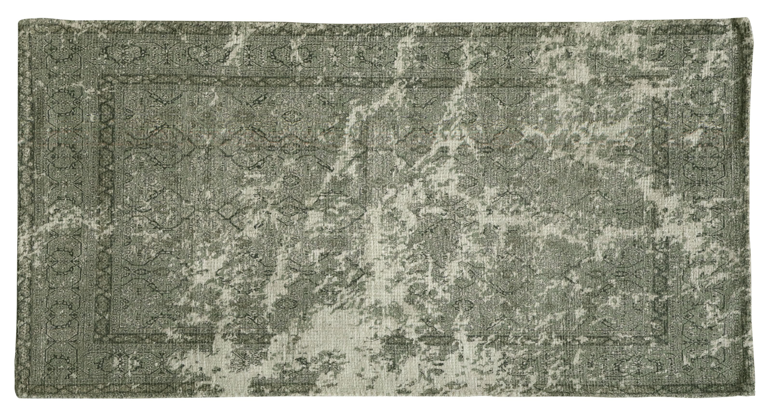 Chic Antique Läufer Chic Antique - Teppich Läufer grünliche Farbtöne mit Muster 150x75cm