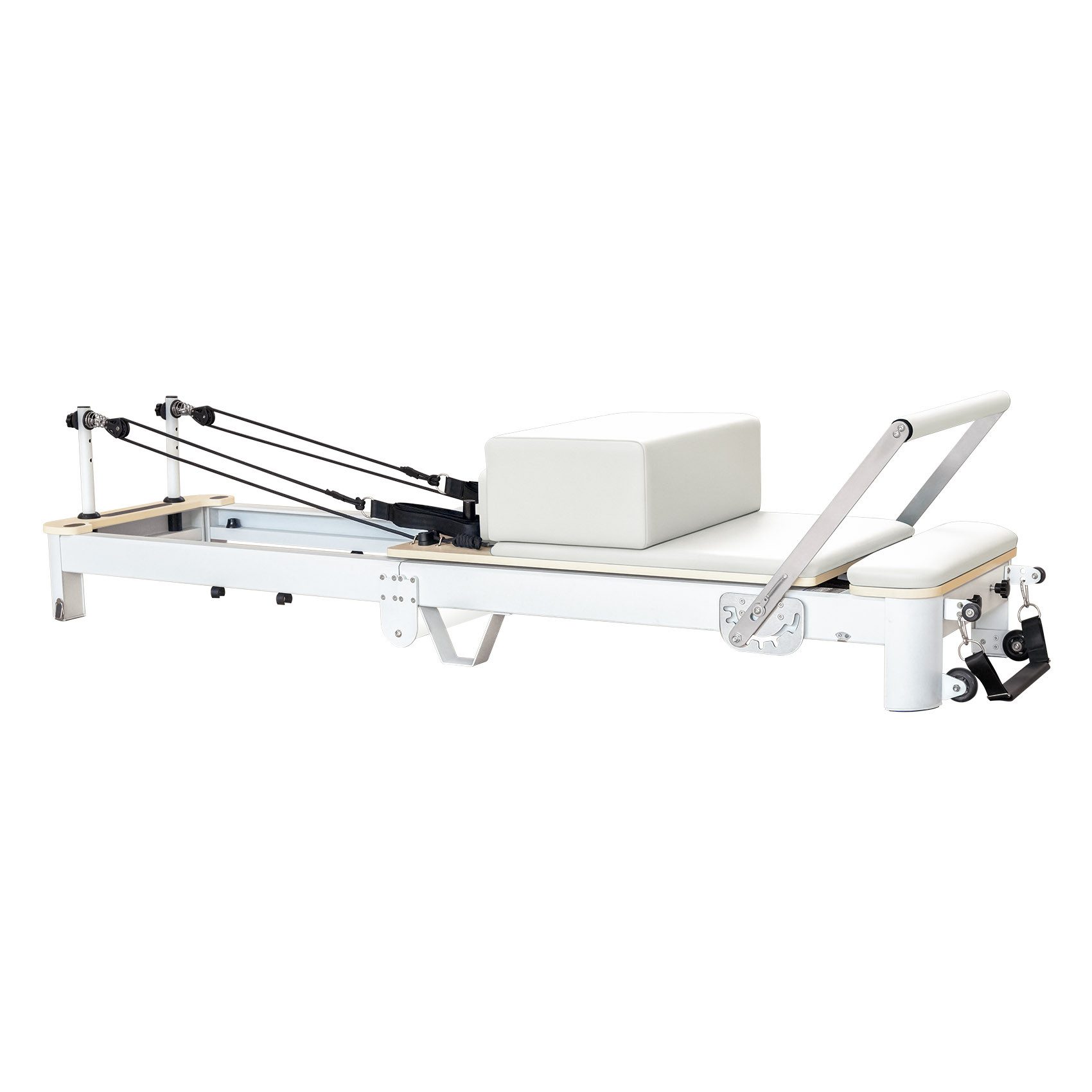 JASPORT Pilates-Reformer P78 aus Aluminiumlegierung, (Pilates Reformer, Sitzpolster, 6 Federn), Klappbares Design mit hochfester Aluminiumkonstruktion