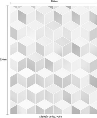 Komar Vliestapete Cubes Pastel, (1 St), 200x250 cm (Breite x Höhe), Vliestapete, 100 cm Bahnbreite