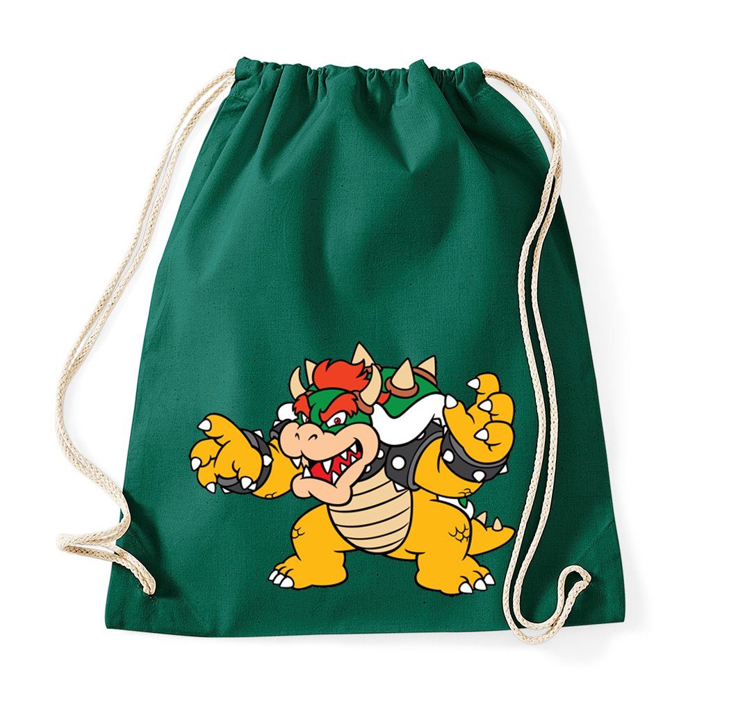 Turnbeutel aus Baumwolle Bowser Mario Yoshi Luigi Game Gamer Konsole Retro