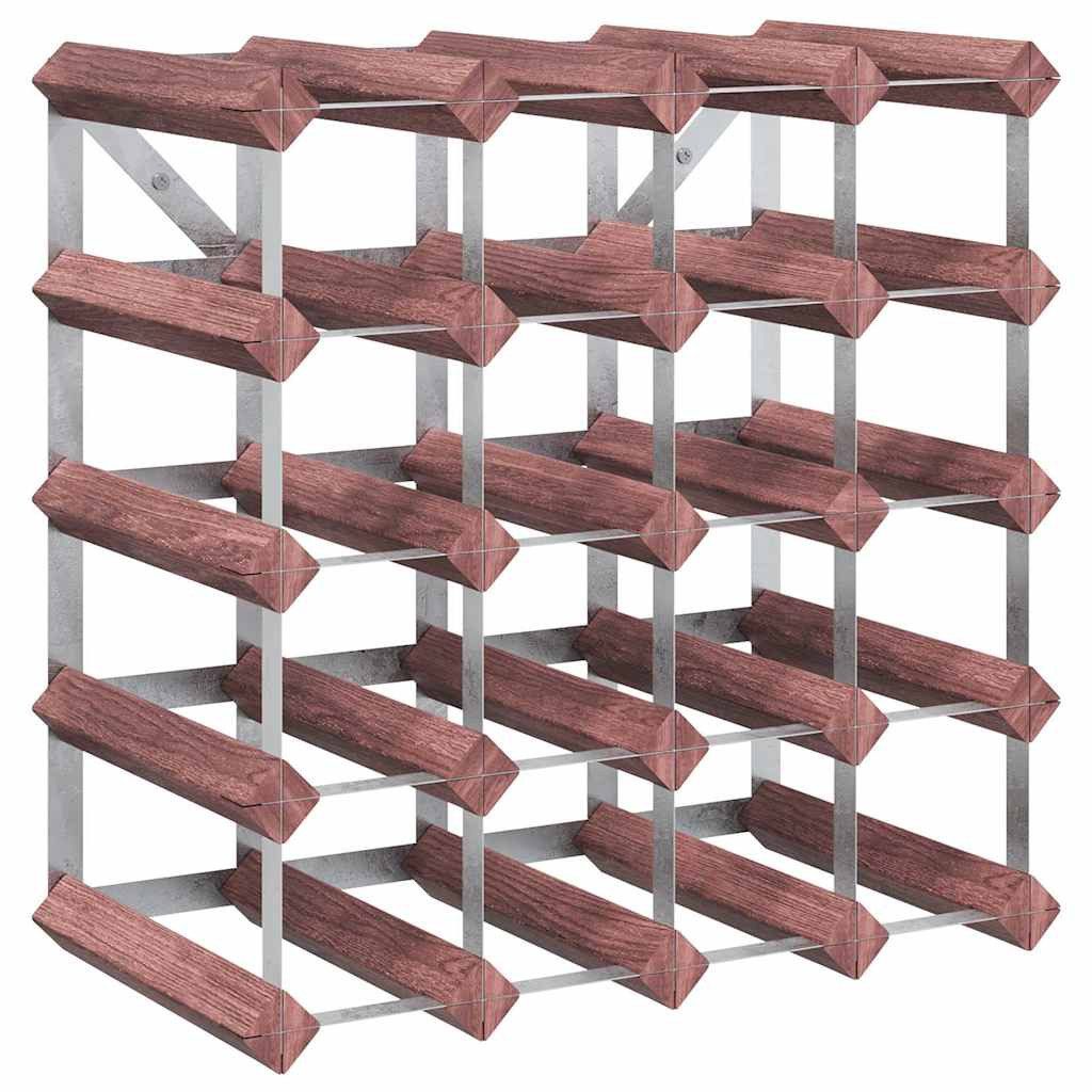 vidaXL Weinregal Weinregal für 20 Flaschen Braun Massivholz Kiefer, 1-tlg.