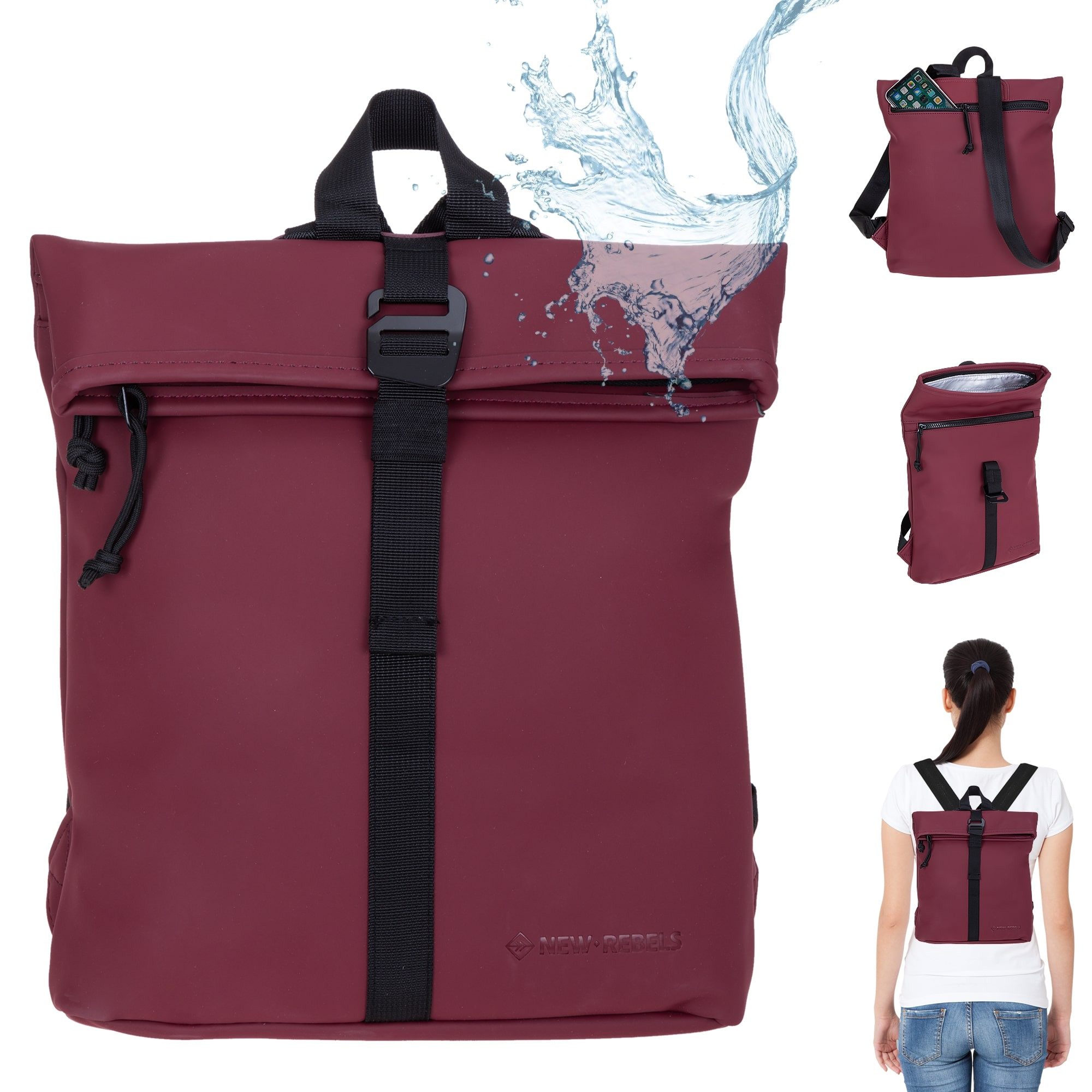 NEW REBELS Freizeitrucksack Damen klein Rucksack Handtasche Tasche, Reise F günstig online kaufen