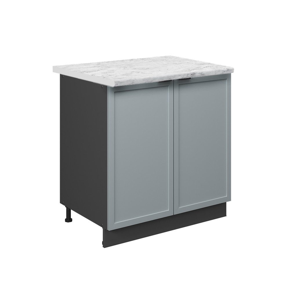 Vicco Spülenunterschrank Fame-Line, Hellblau-grau/Anthrazit, 80 cm günstig online kaufen