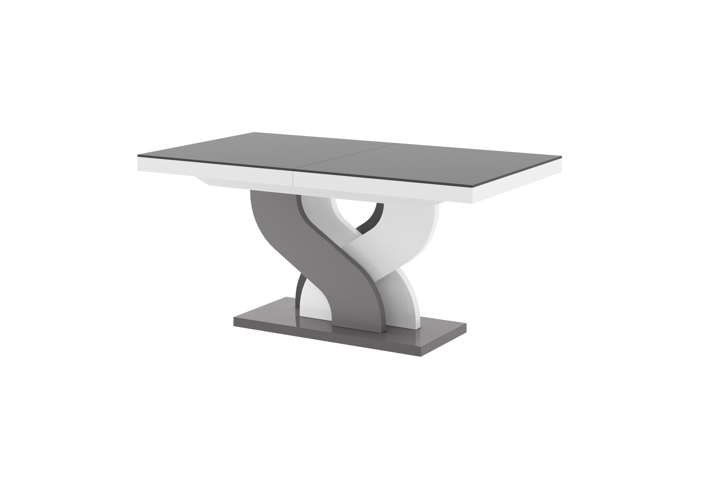 designimpex Esstisch Design Tisch HEB-111 Hochglanz ausziehbar 160 bis 256 cm