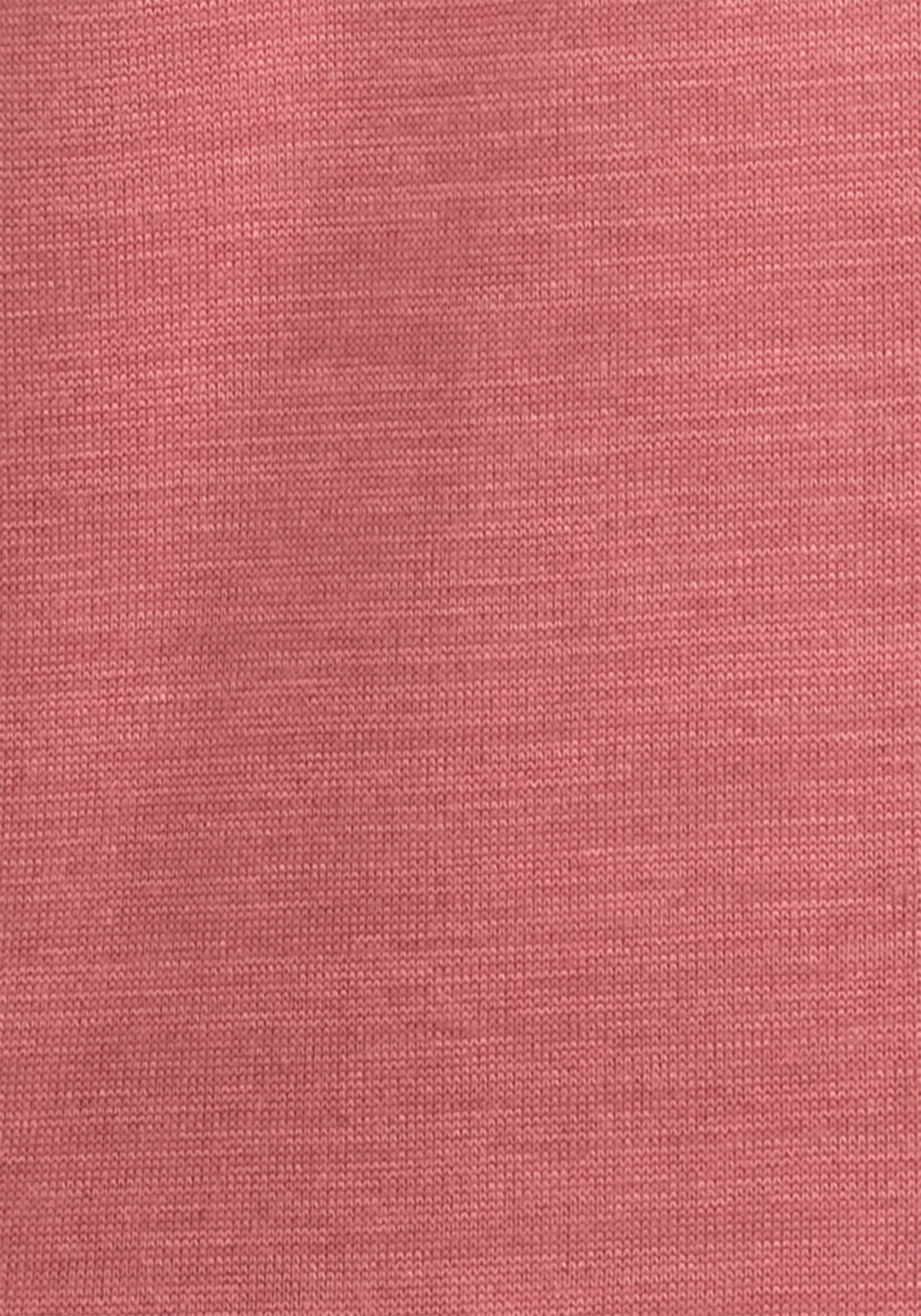 Spitze mit Ausschnitt am zarter rosé LASCANA 3/4-Arm-Shirt